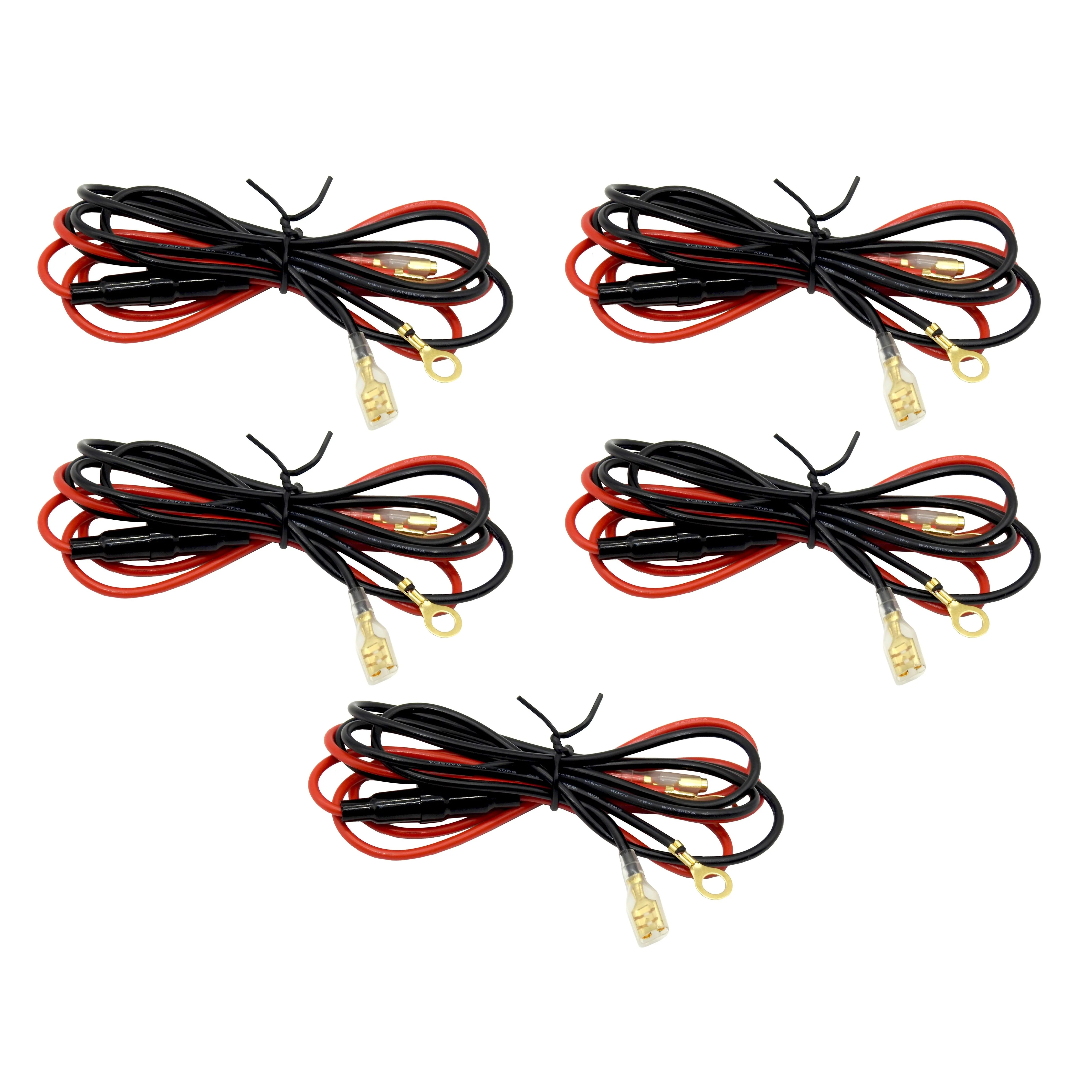 Pre-made DC cable for socket connection 3mm with spade terminal and eyelet - Image 4