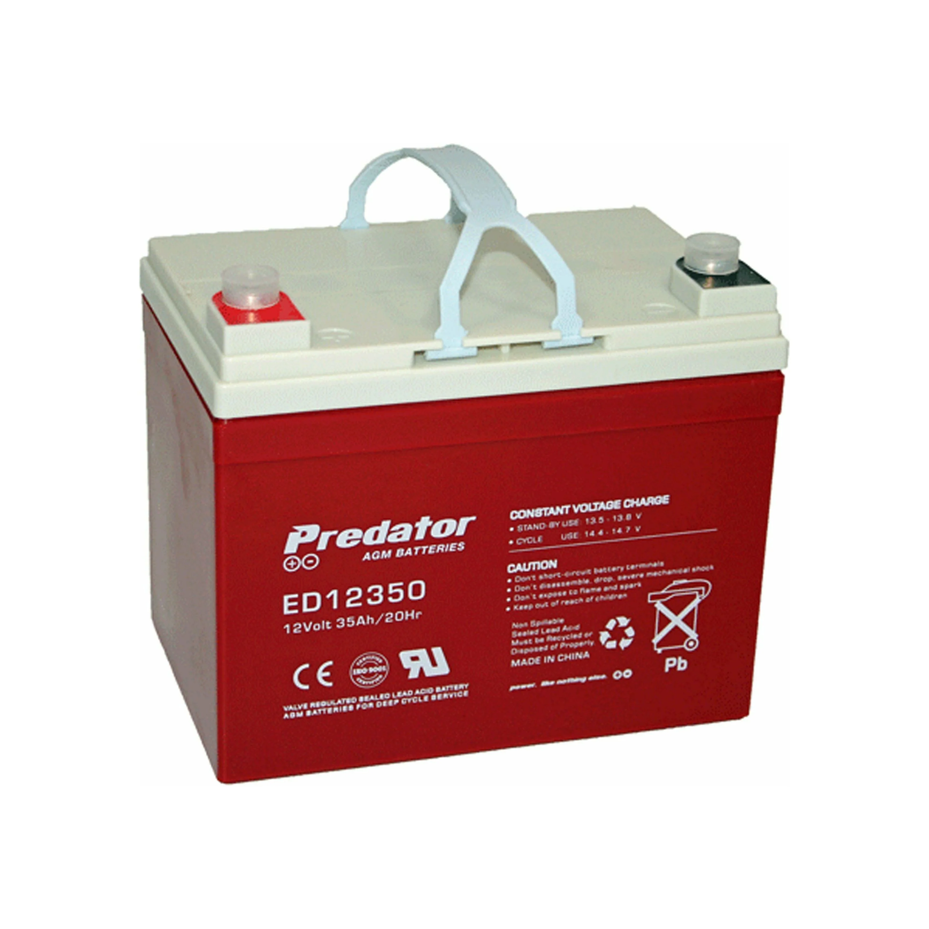 Predator AGM 12 Volt / 35 AH Deep cycle Battery | ED12350