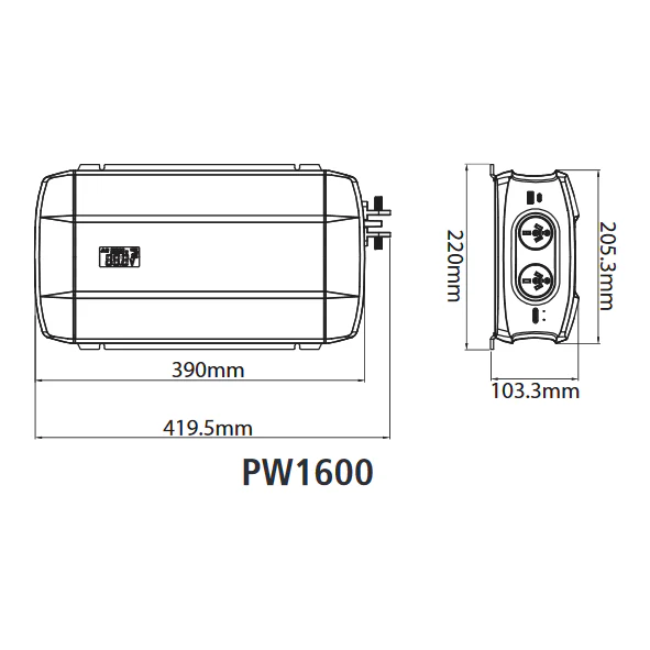 Projecta 12 Volt 1600 watt Pure Sine Wave Inverter | PW1600 - Image 4