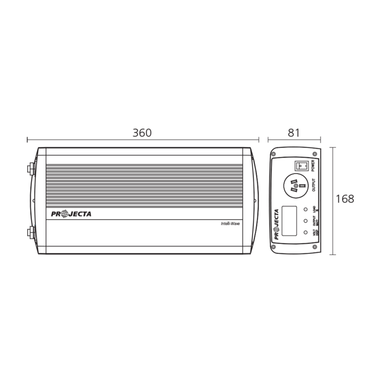 Projecta 12V 1000W Intelli-Wave Pure Sine Wave Inverter | IP1000 - Image 8
