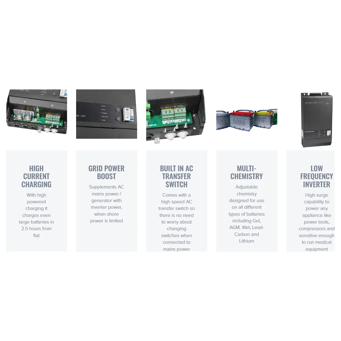 Projecta MultiPlus 3000W 12V Inverter Charger in built change over switch 180Amp Battery Charger - Image 4