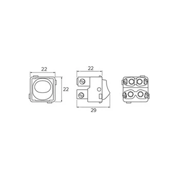Projecta Switch Double Pole 10A - BLACK or WHITE - Image 5