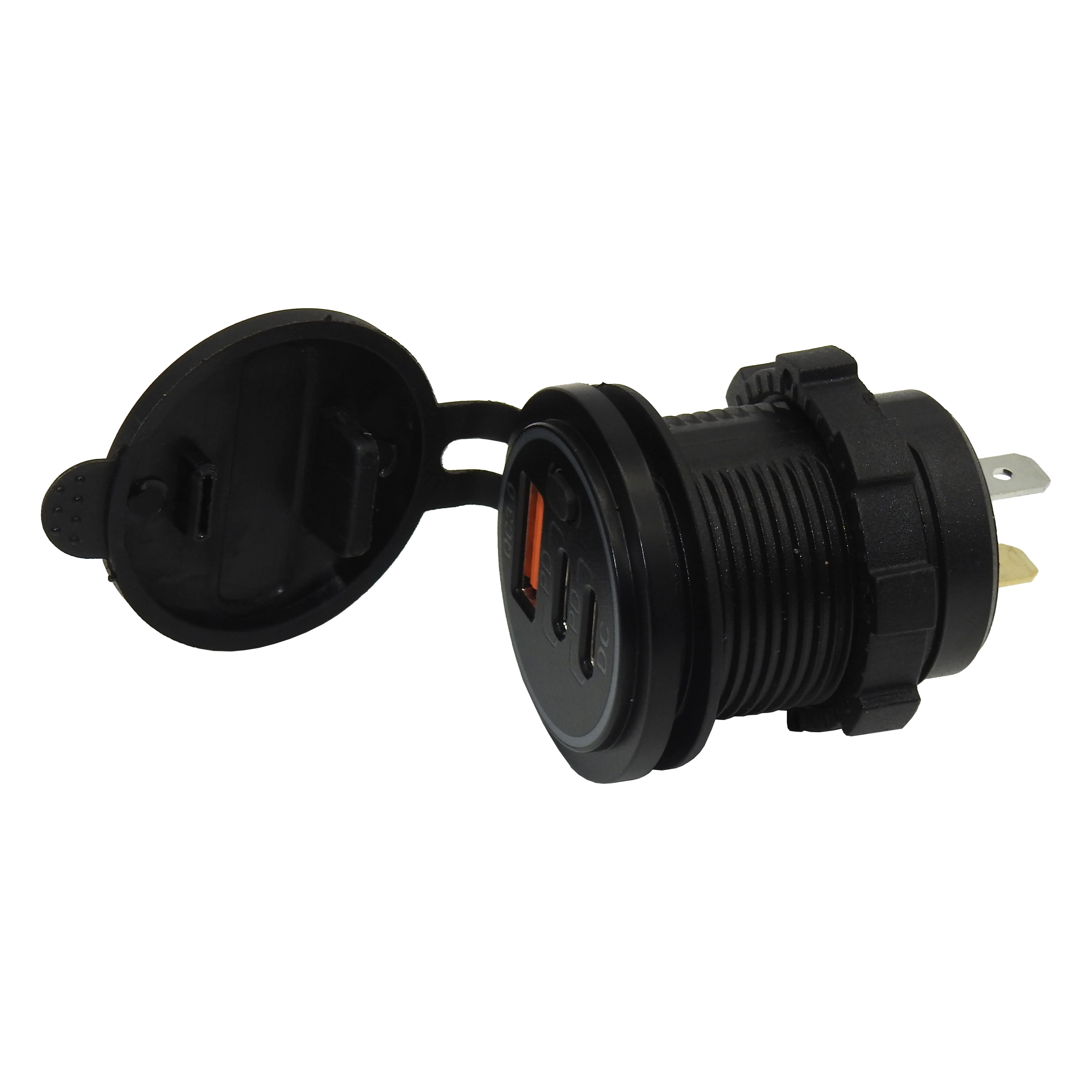 QC3.0 USB and 2x USB Type-C Socket Plate | USB2xC - Image 3