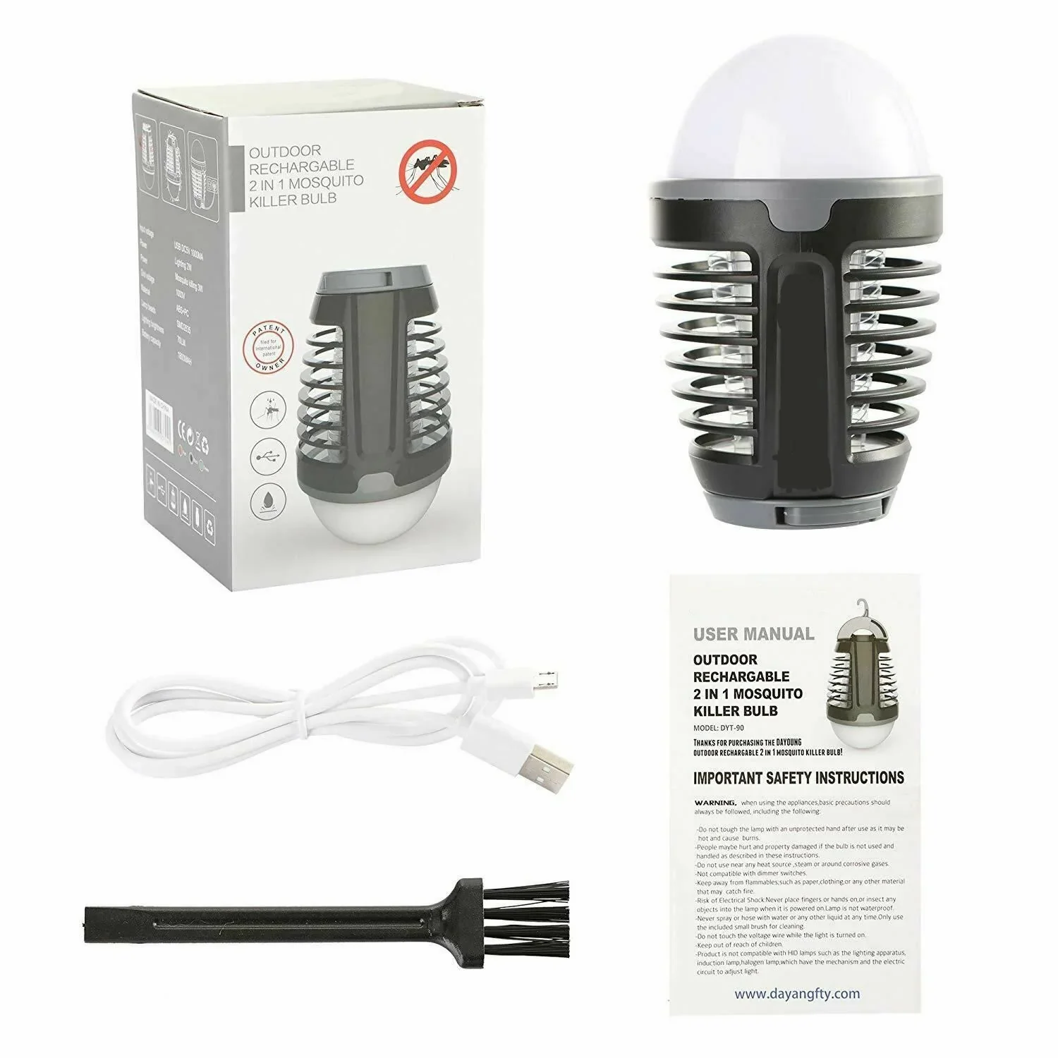 Rechargeable Portable Mosquito Zapper Lantern Light | 0349 - Image 3