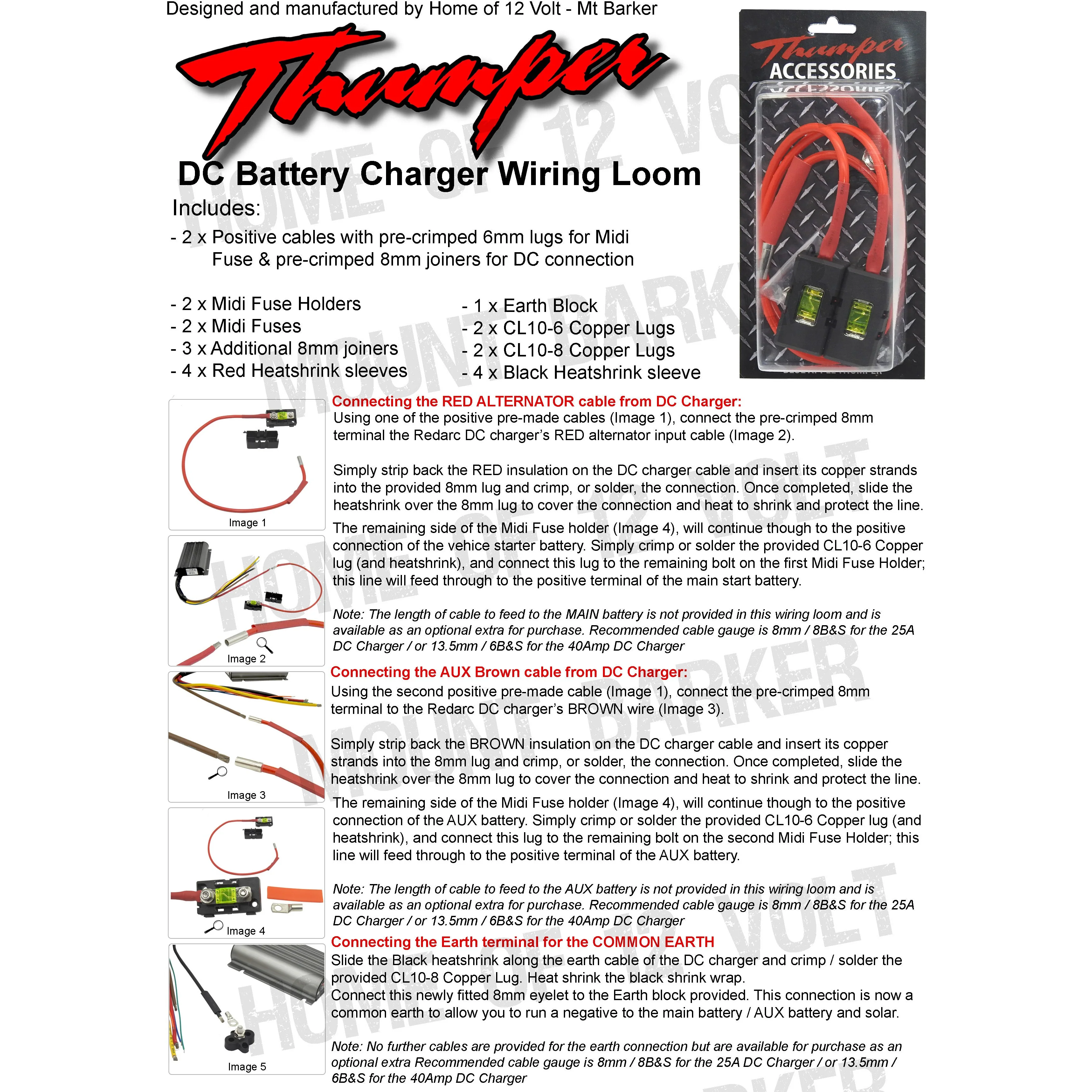 REDARC 9-33Volts CLASSIC 40Amp In Vehicle Battery Charger | BCDC1240D | Includes Wiring loom valued at $89.00 - Image 12