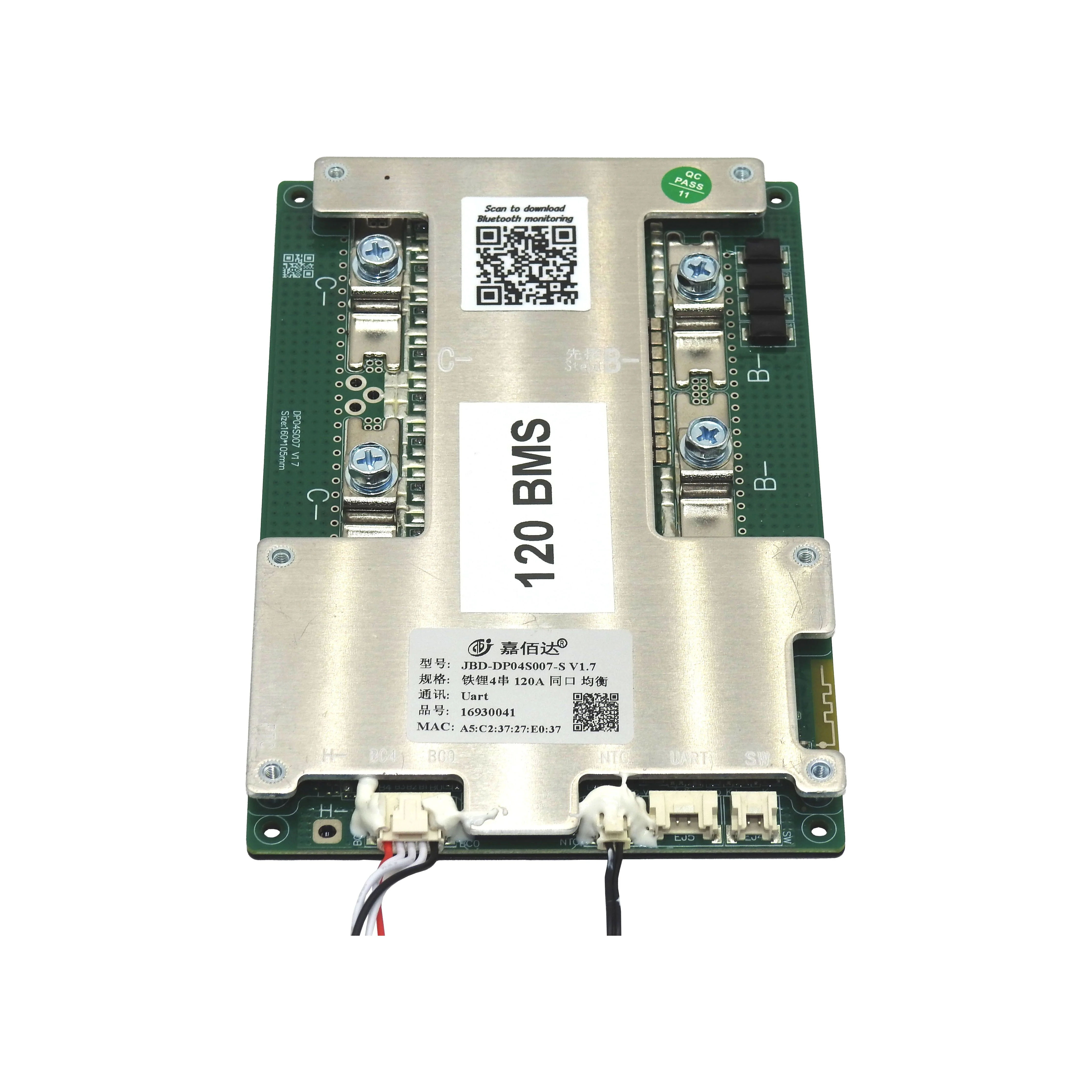 Replacement 4S 12V 120A BMS board with Bluetooth and Balance - Thumper APP - Image 3