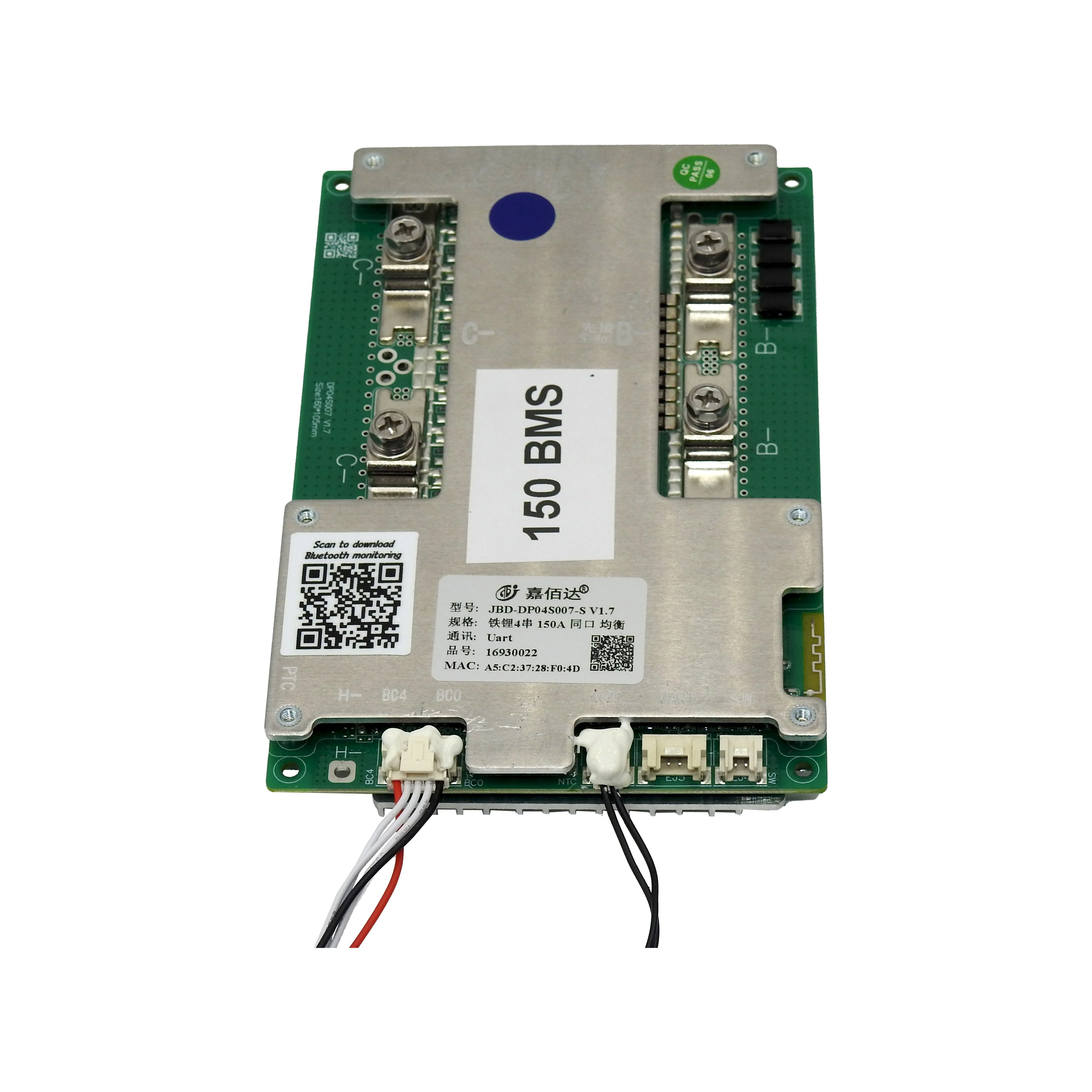 Replacement 4S 12V 150A BMS board with Bluetooth and Balance - Thumper APP - Image 3