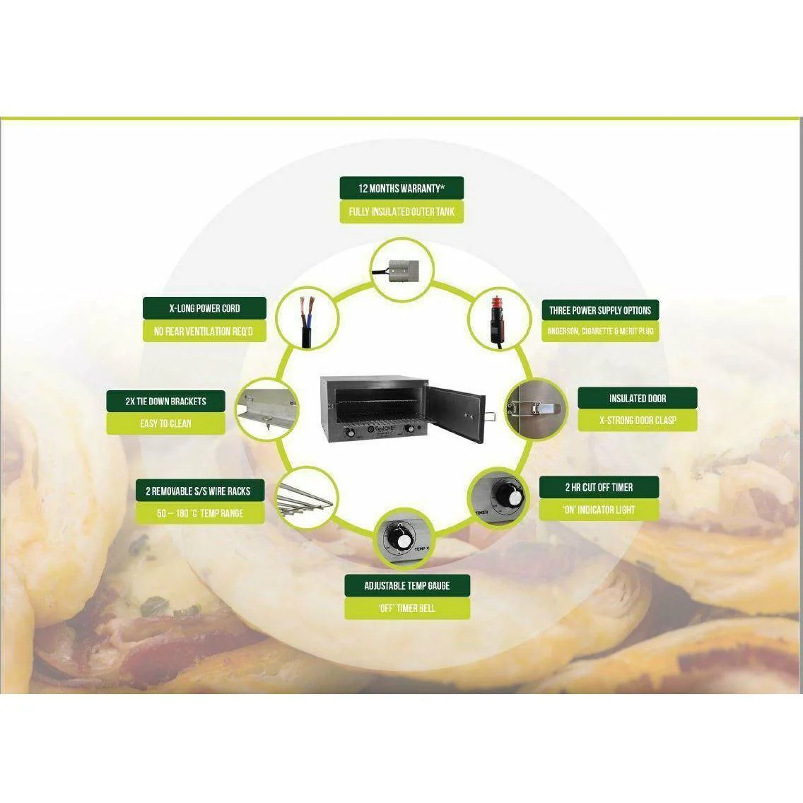 Road Chef Portable 12 Volt Travel Oven | RCL12VO - Image 6