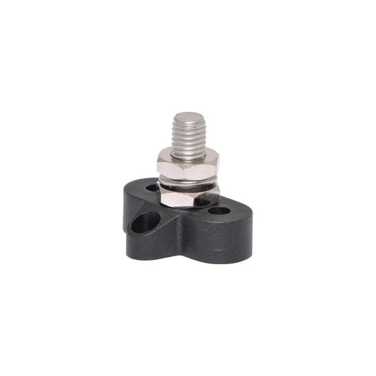 Single Black Negative M10 Power Distribution Post | P2183