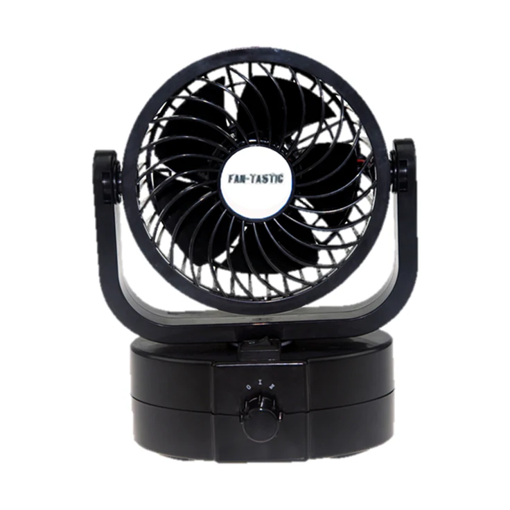 Small Black 12 Volt Single Oscillating Fan | 3094