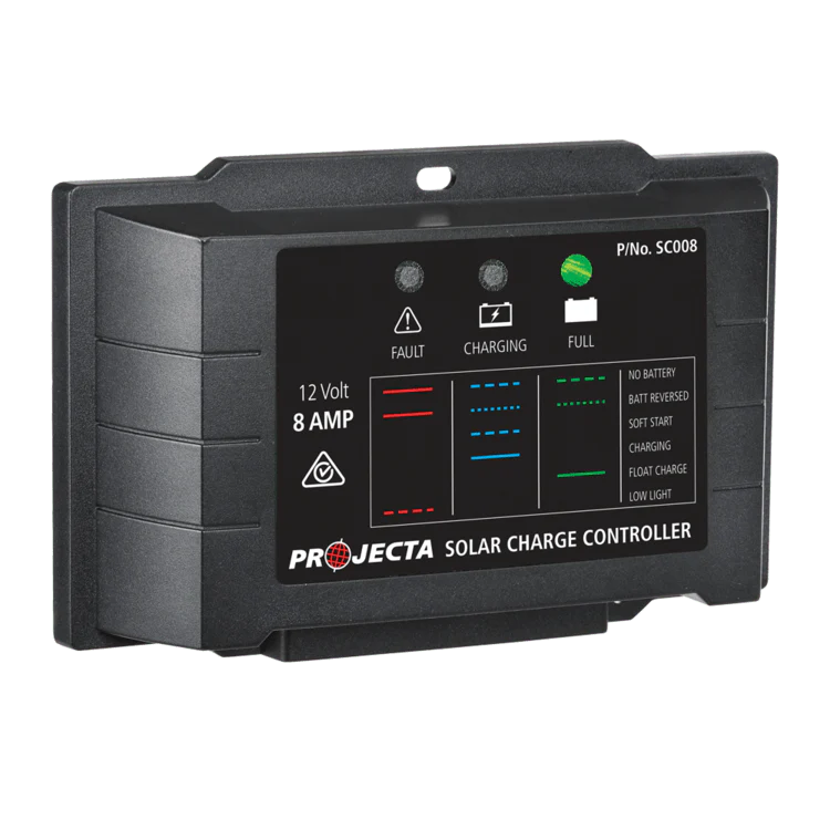 Solar - SC008 Projecta 12V 8A 4 Stage Solar Charge Controller