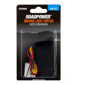 Switch Driving Light Suits Ford/Mazda OE Style W Harness 39 x 23.6mm Blue LED | RPSW8000