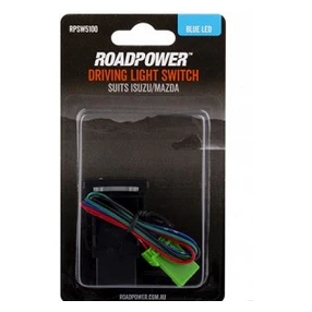 Switch Driving Light Suits Isuzu/Mazda Includes Harness 32.8 x 22mm Blue LED | RPSW5100
