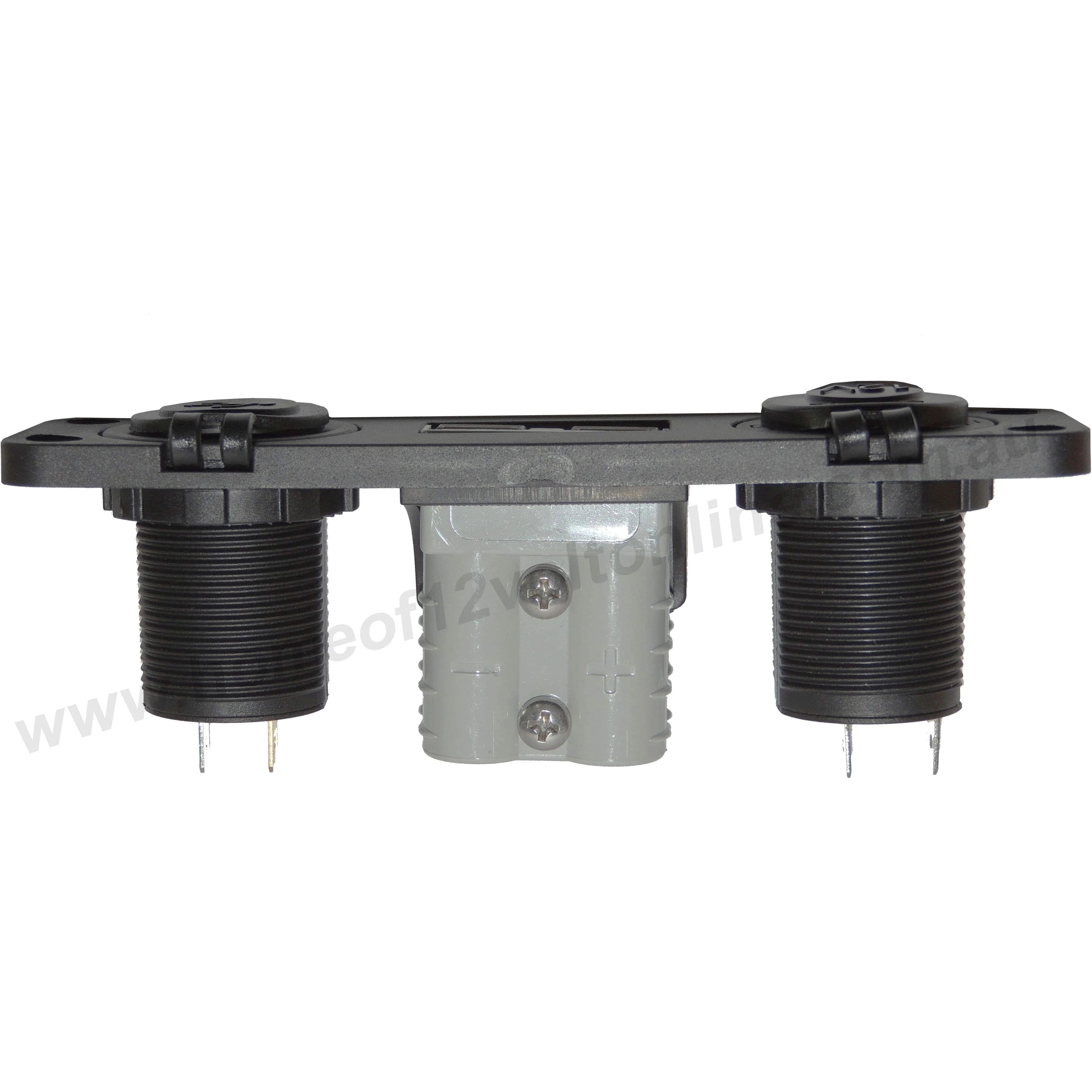 Thumper 50 Amp Anderson Panel with 2 x socket (flush mount) TSP-015 - Image 3