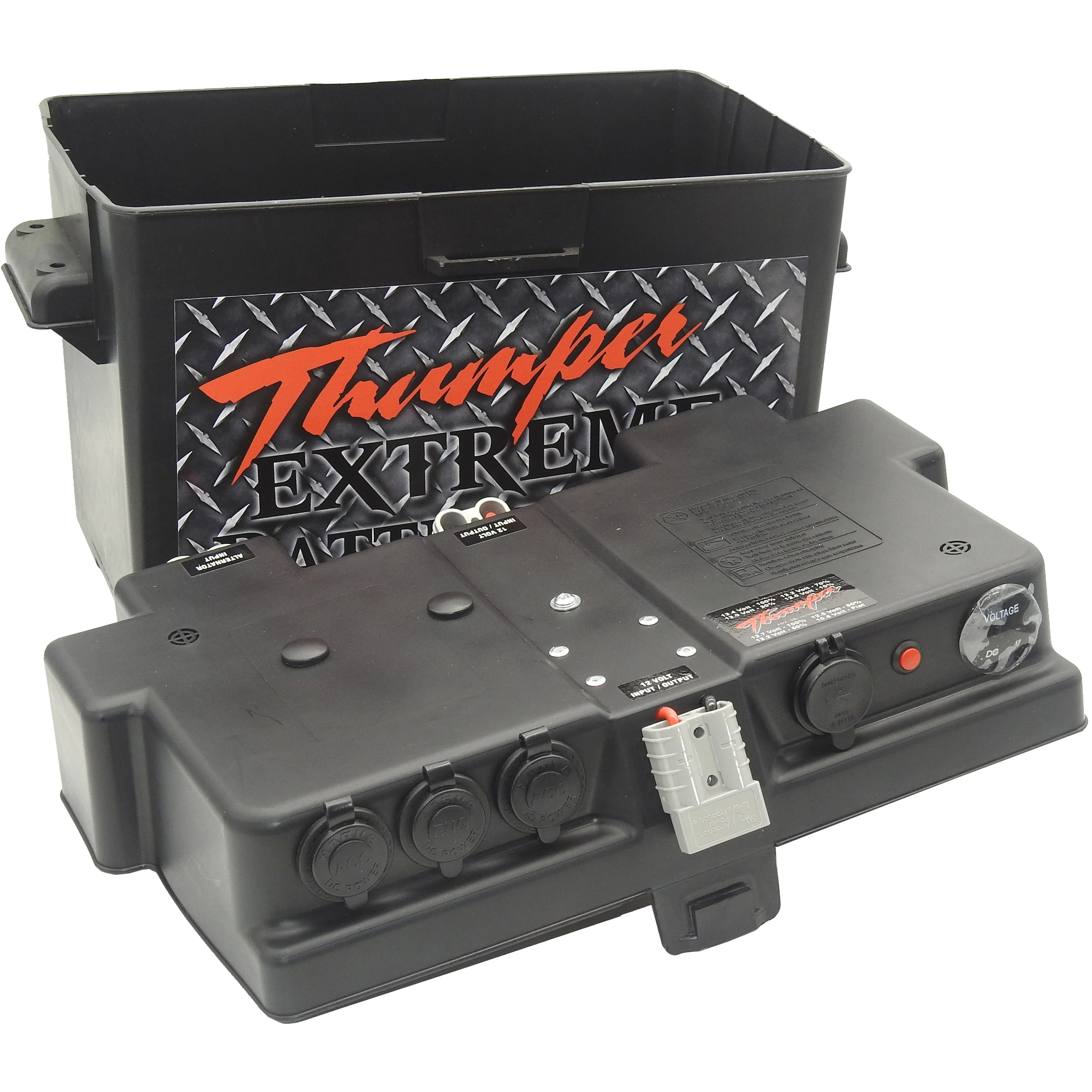 Thumper Battery Box with IN BUILT DC Charger | AGM GEL | Optional Vehicle loom | BB-IBDC - Image 3