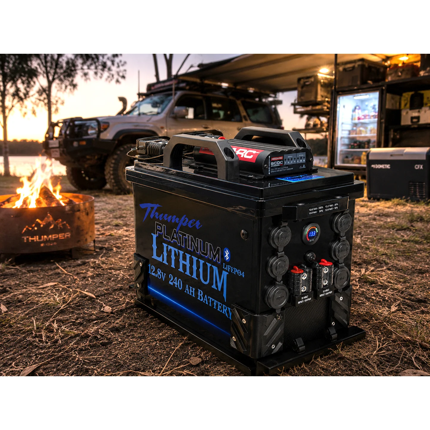 Thumper Lithium Portable Battery Hub 240 AH with Redarc BCDC1240D TBH240-RD40 - Image 2
