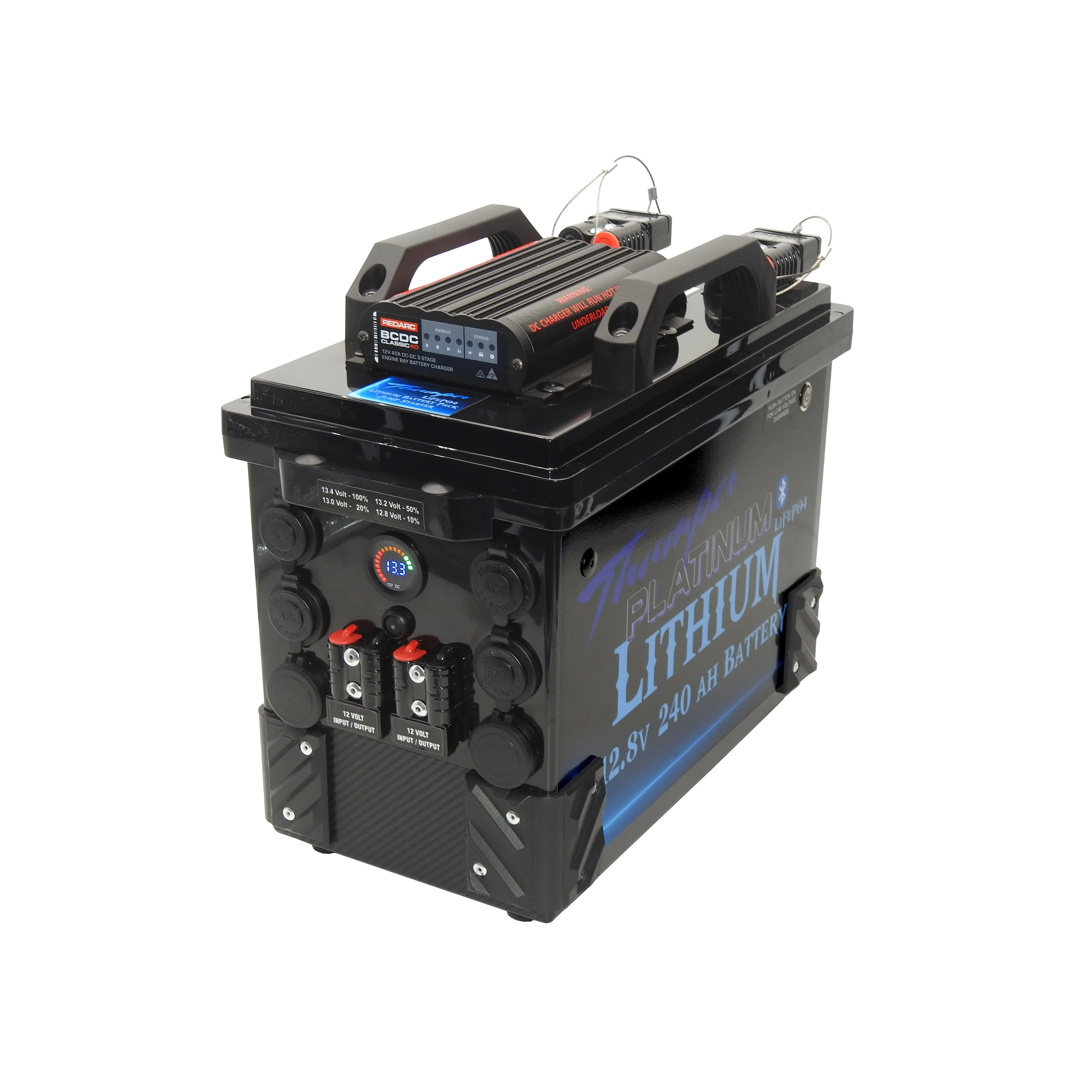 Thumper Lithium Portable Battery Hub 240 AH with Redarc BCDC1240D TBH240-RD40 - Image 4