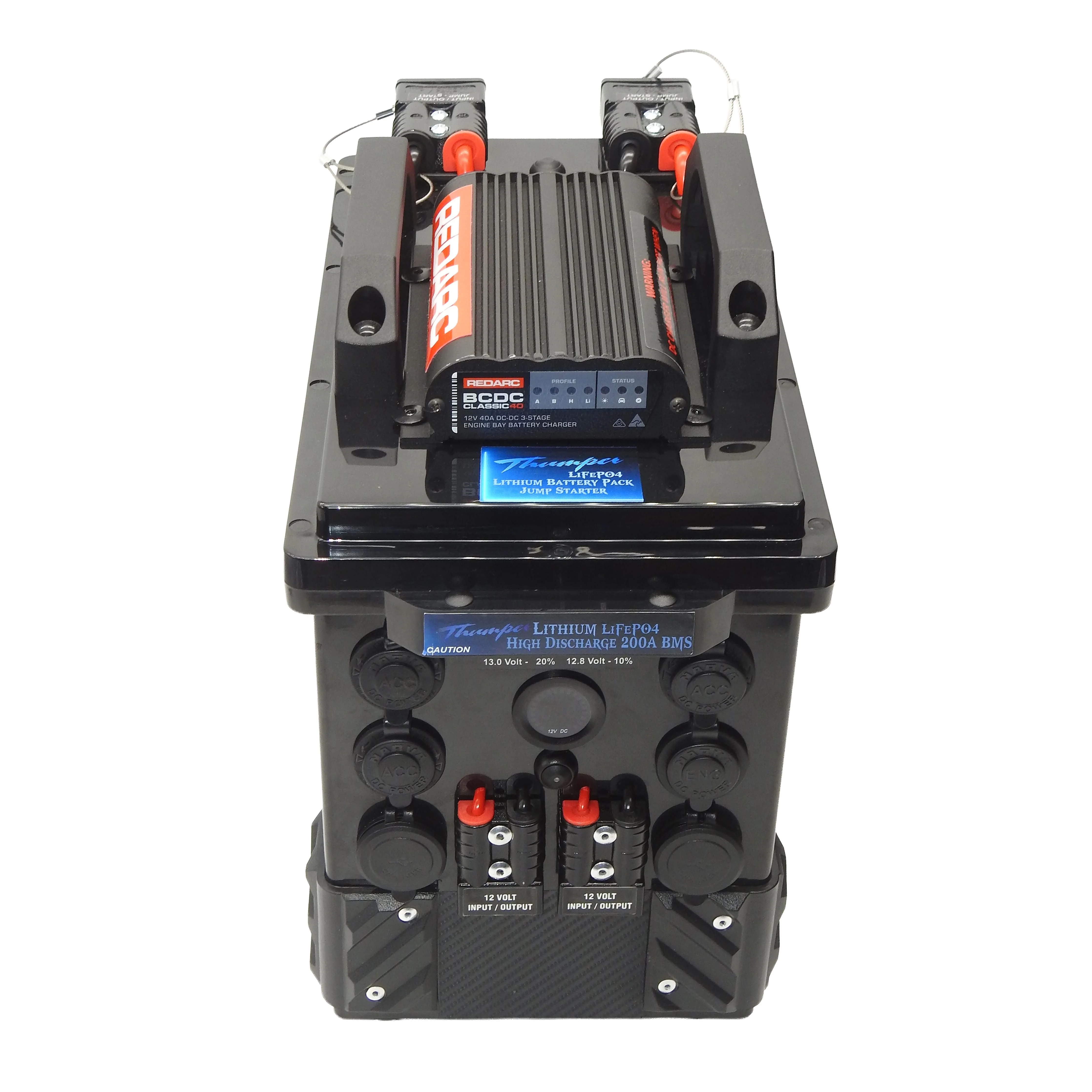 Thumper Lithium Portable Battery Hub 240 AH with Redarc BCDC1240D TBH240-RD40 - Image 6