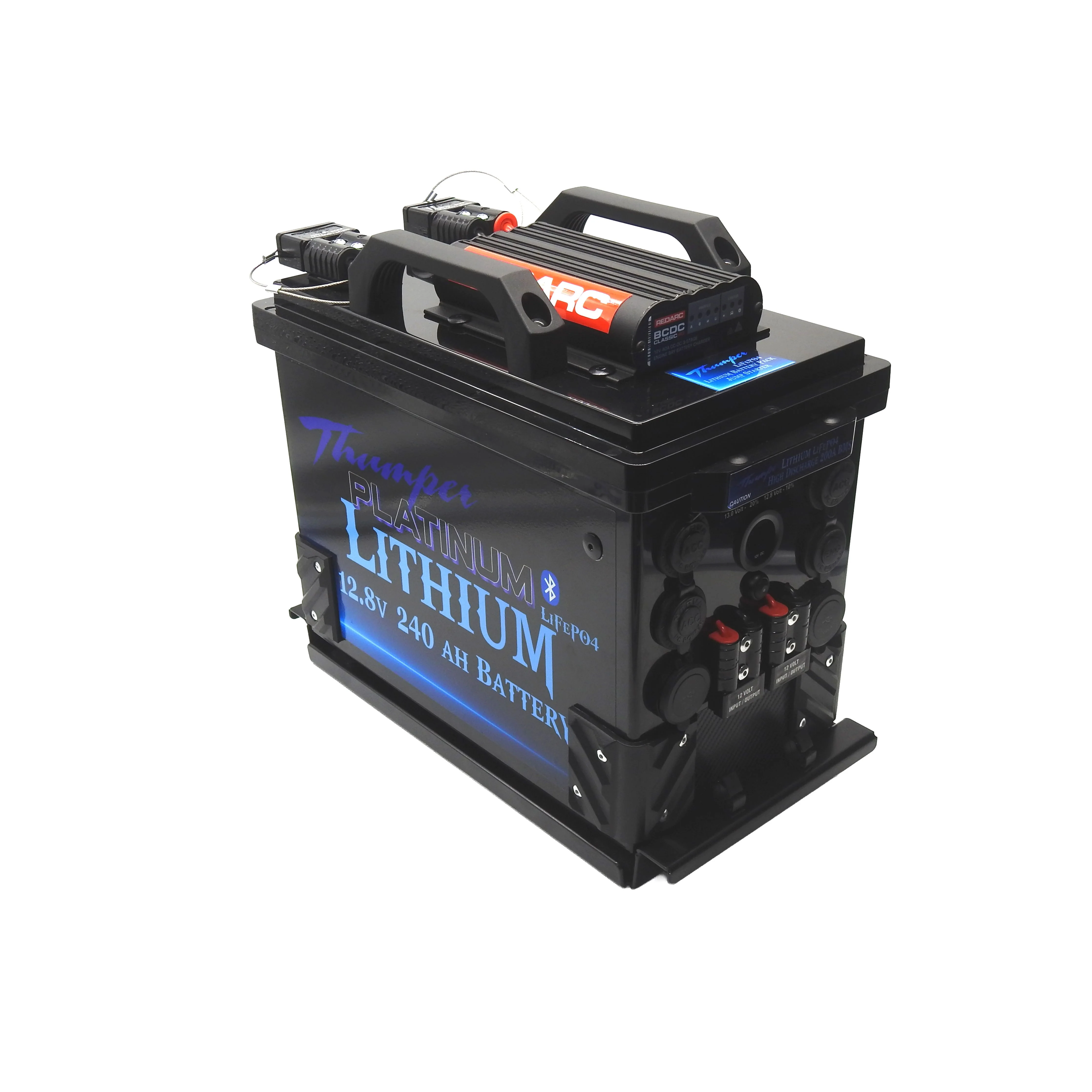 Thumper Lithium Portable Battery Hub 240 AH with Redarc BCDC1240D TBH240-RD40 - Image 9