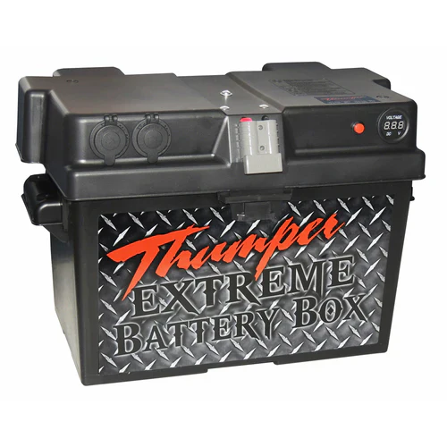 Thumper Base Model Battery Box + Extreme Deep Cycle 120 or 105 AH AGM Battery PACKAGE - Image 2