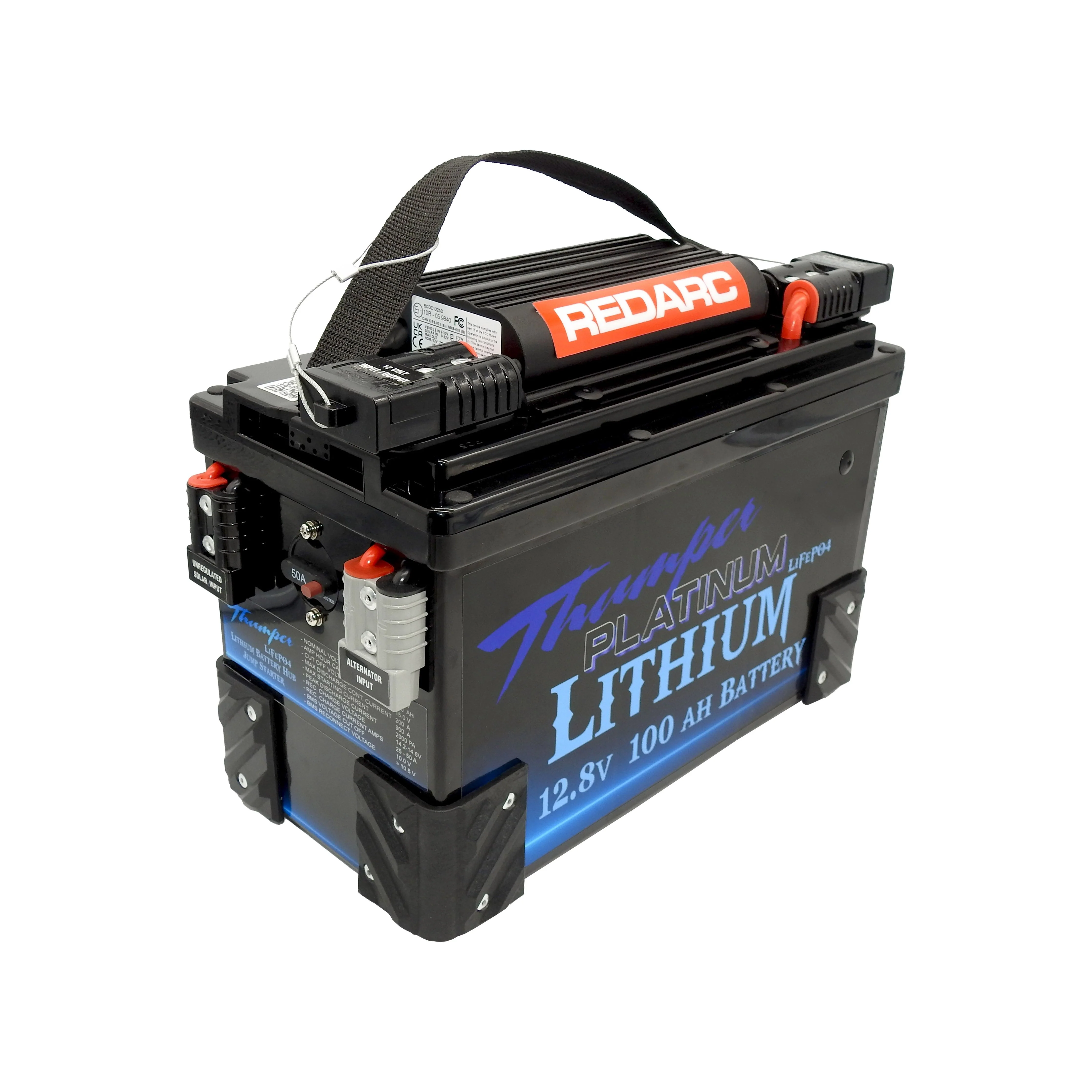 Thumper Lithium 100 AH Battery Hub JUMP START Bluetooth | TBH100RD-JS - Image 5