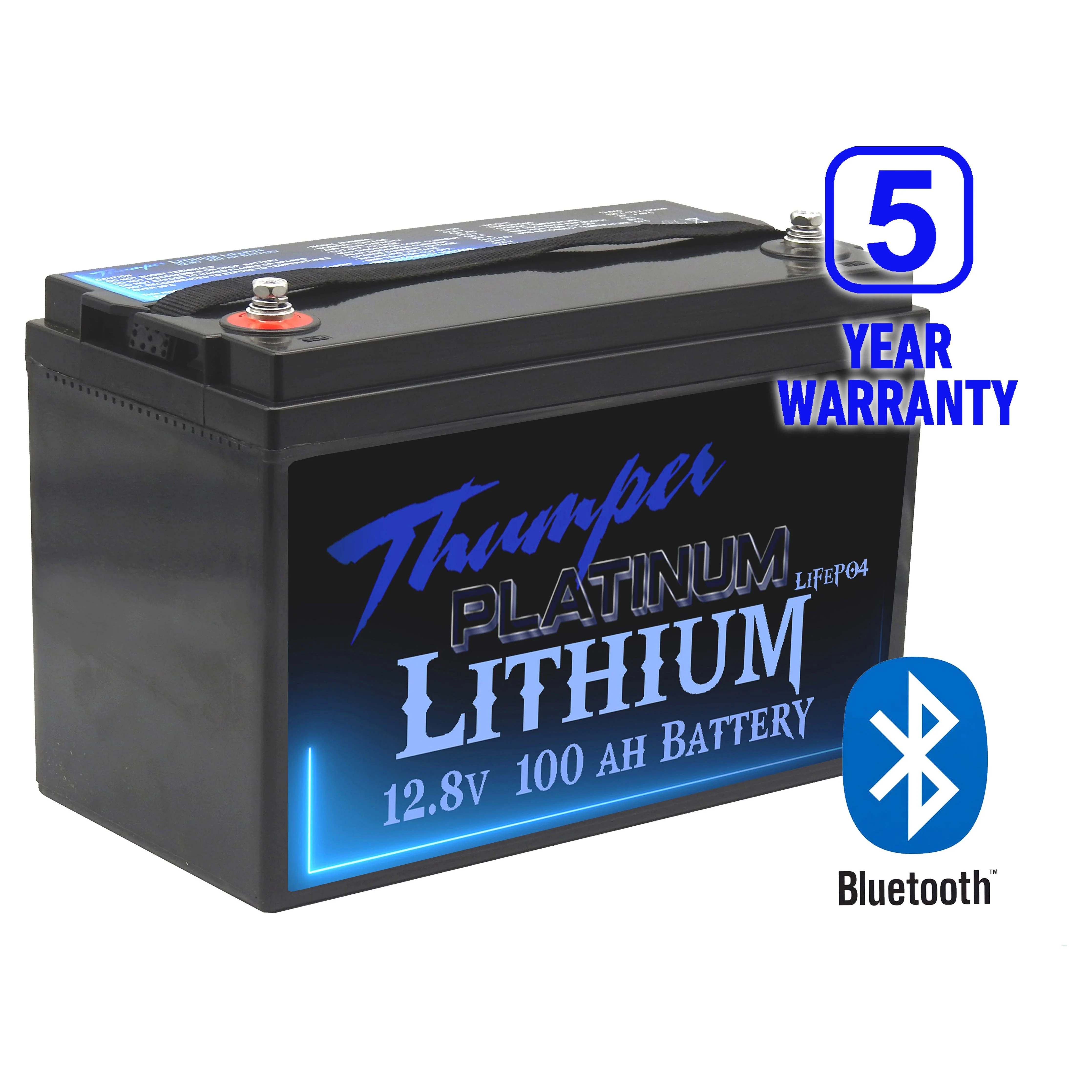 Thumper Lithium 100 AH LiFePO4 Prismatic Battery BLUETOOTH | TL-100  5 year warranty - Image 2