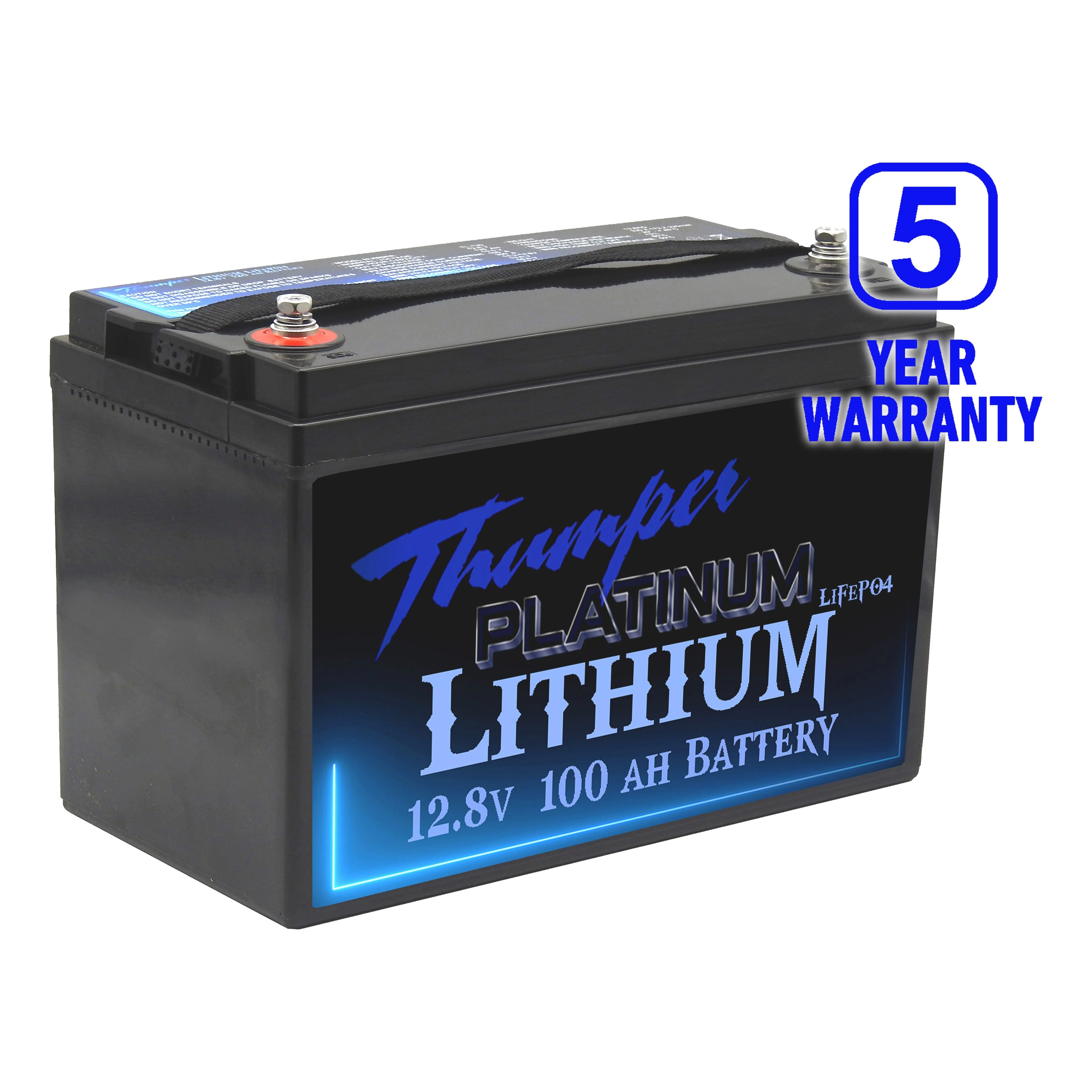 Thumper Lithium 100 AH Bluetooth & REDARC Core 25A BCDCN1225 DC-DC & MIDI Fuse, Lugs & Heatshrink - Image 2