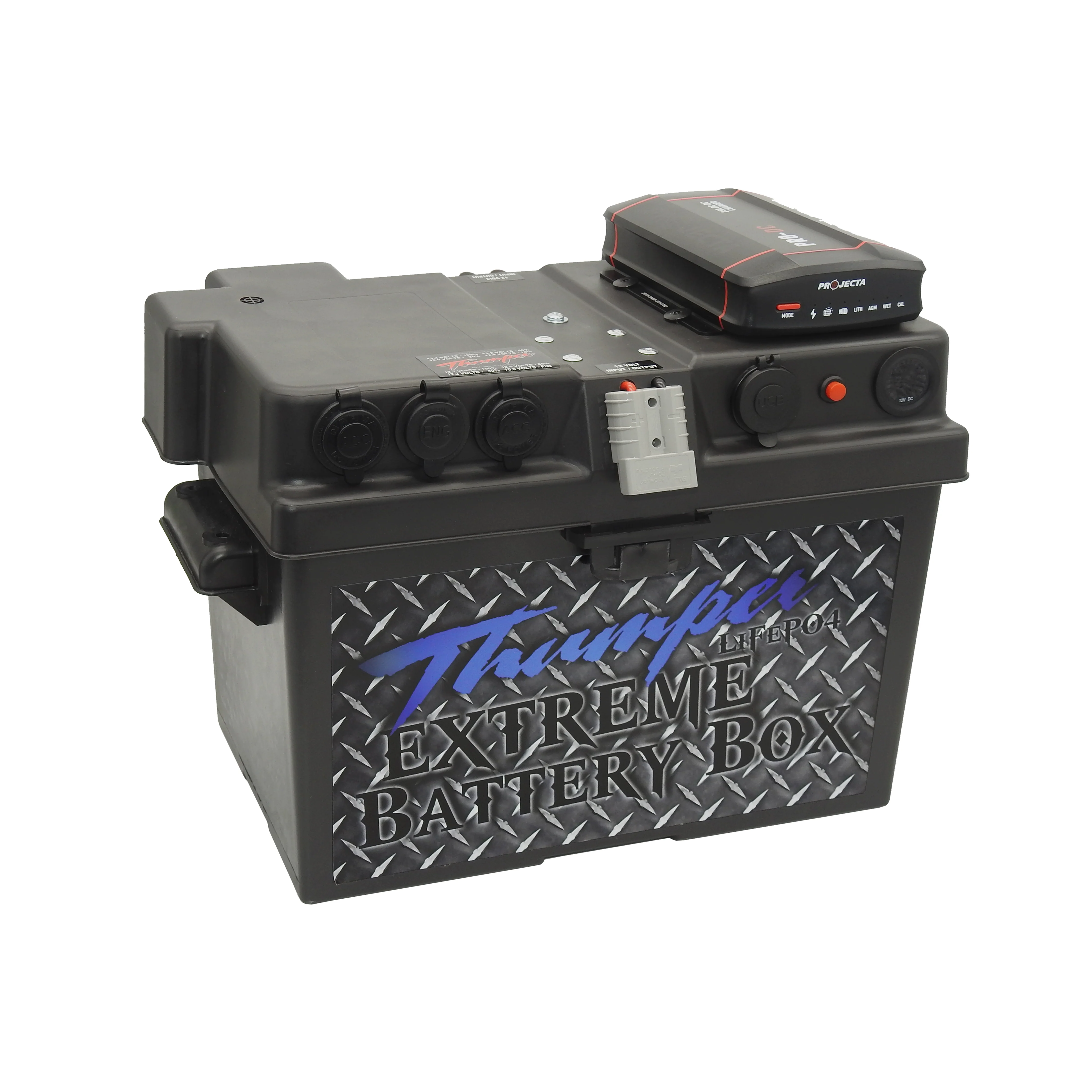 Thumper Lithium 100 AH LiFePO4 Battery TLS-100 + Thumper Battery Box PDC - Image 12