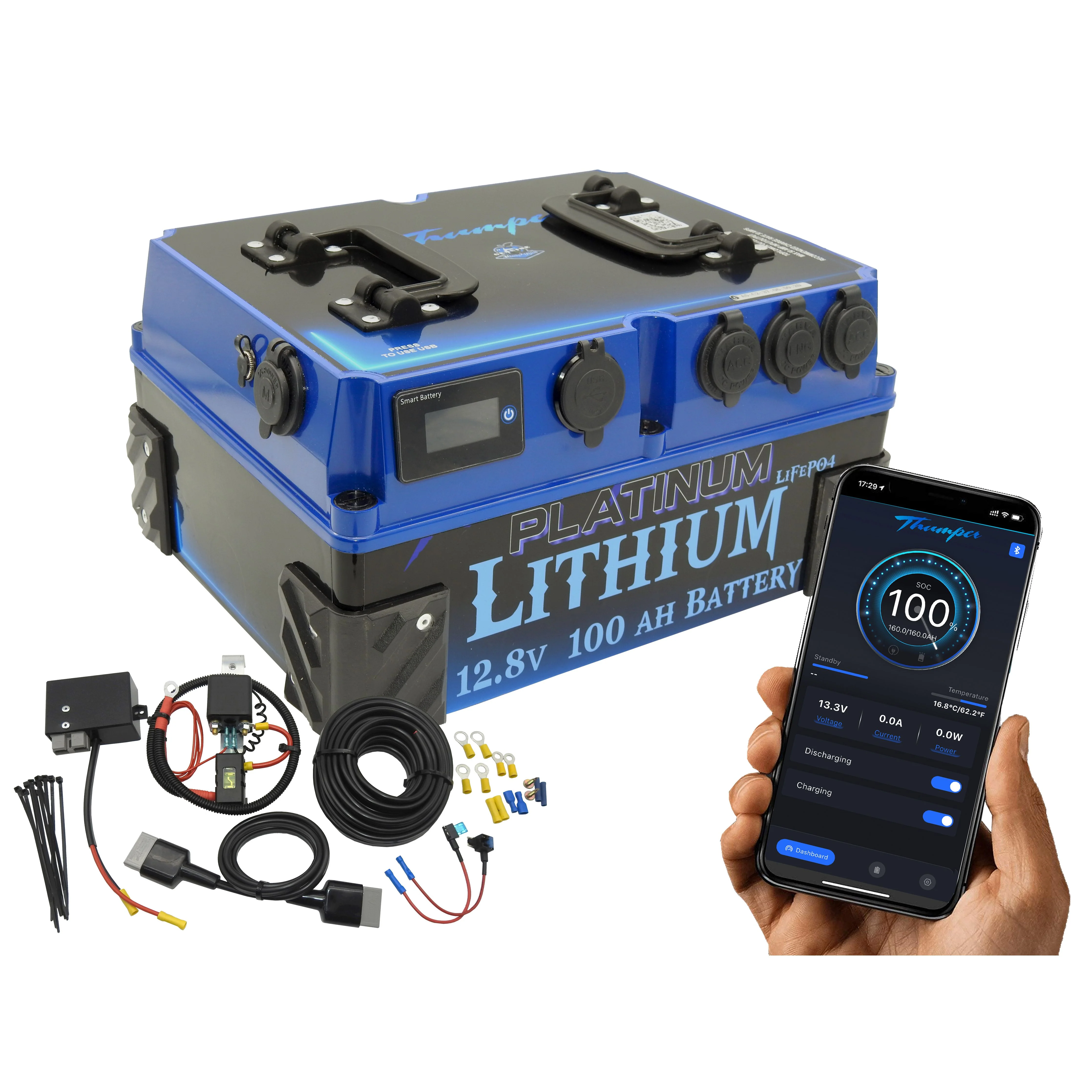 Thumper 100 AH Portable Lithium Battery Pack power station BATL100 - Image 10
