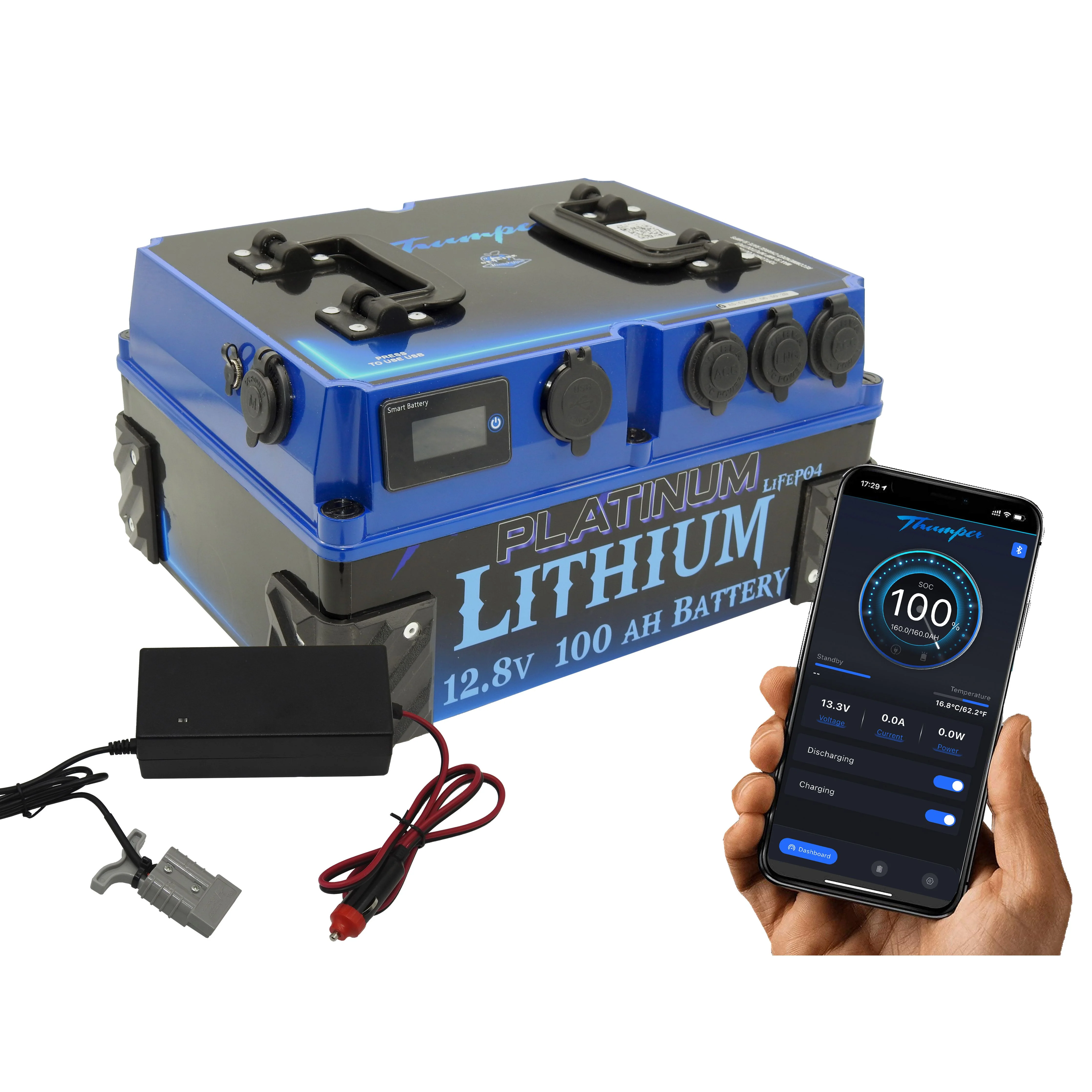 Thumper 100 AH Portable Lithium Battery Pack power station BATL100 - Image 9