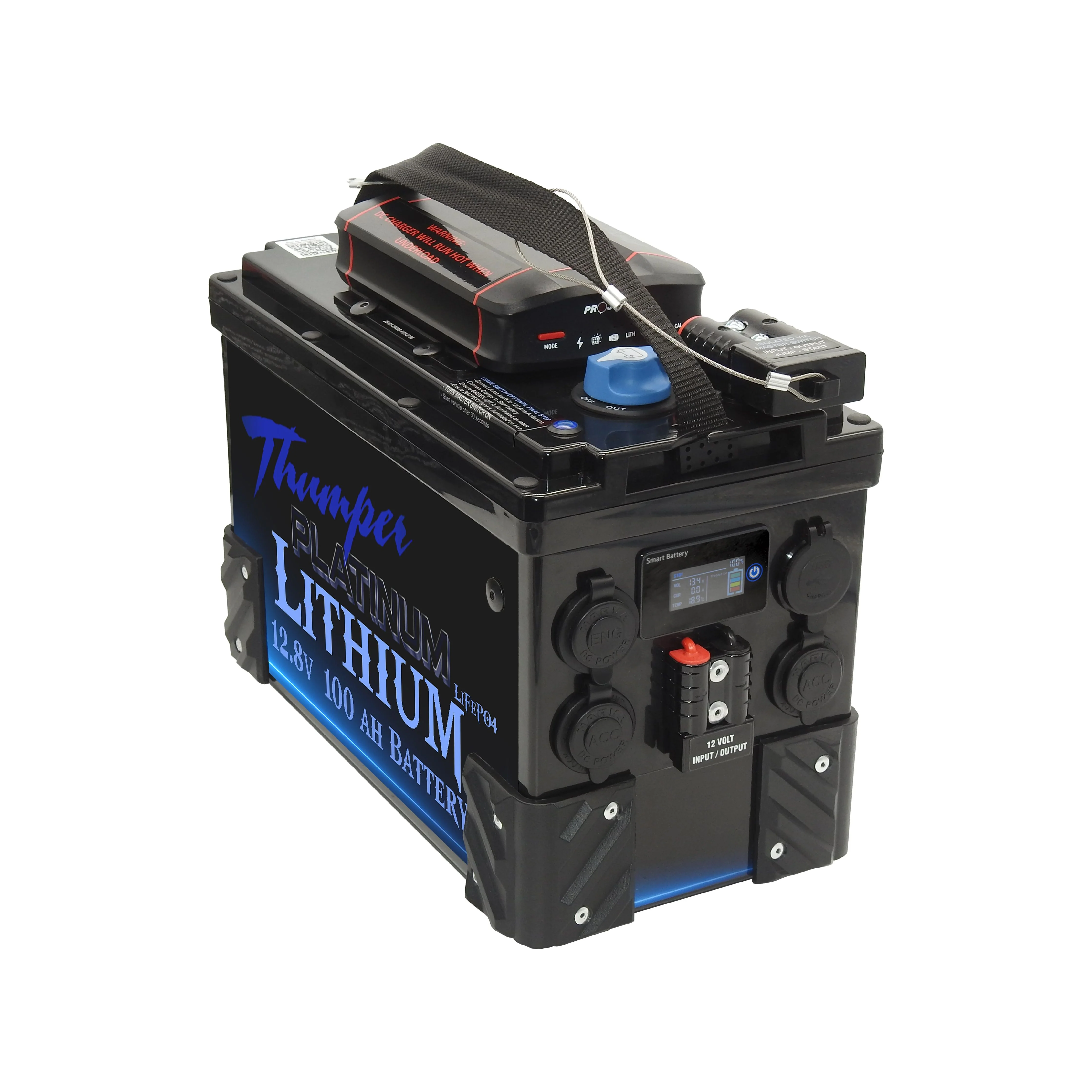 Thumper Lithium 100 AH Battery Hub JUMP START Bluetooth | TBH100PDC-JS - Image 2