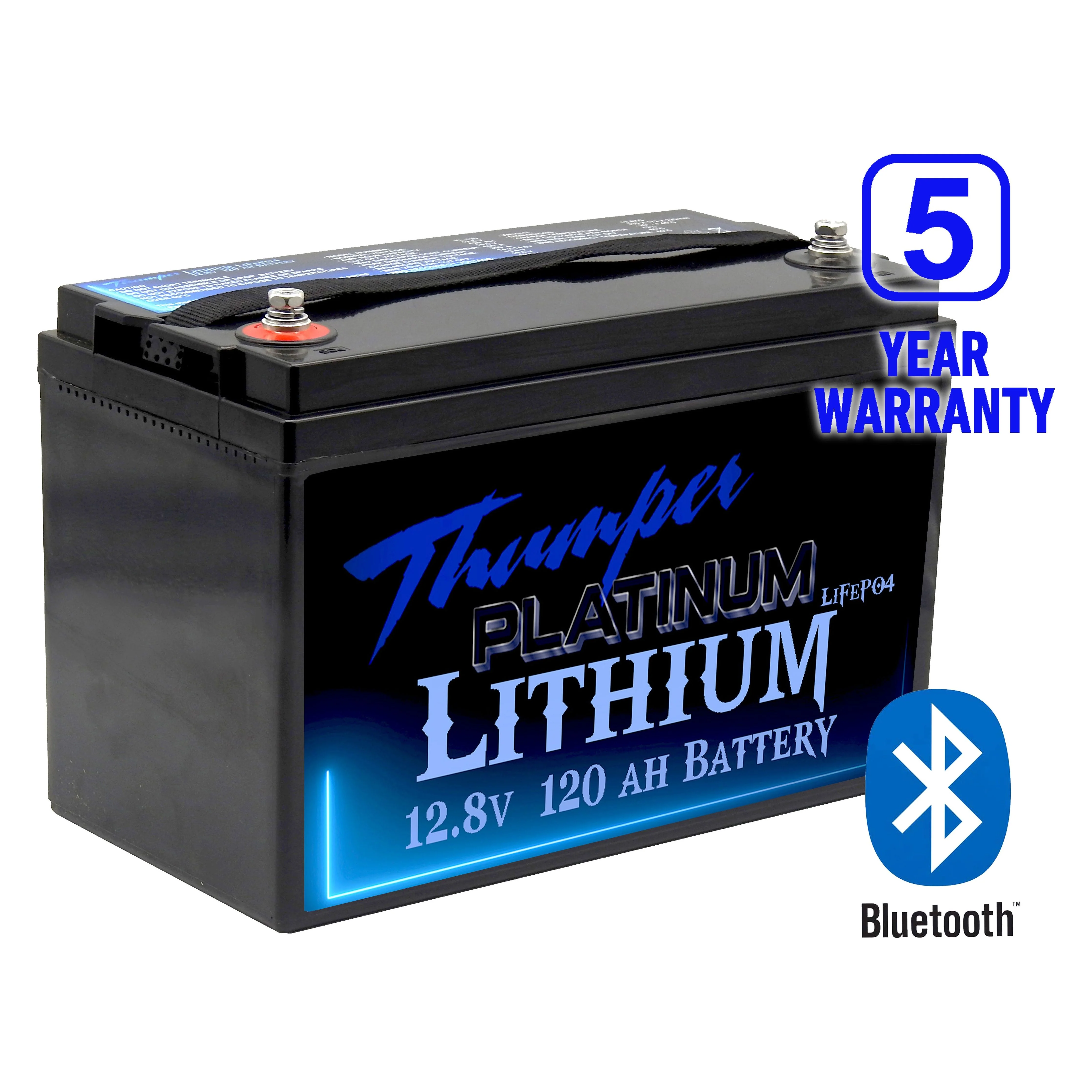 Thumper Lithium Platinum 120 AH LiFePO4 Battery Bluetooth | TL-120 5 year warranty - Image 2