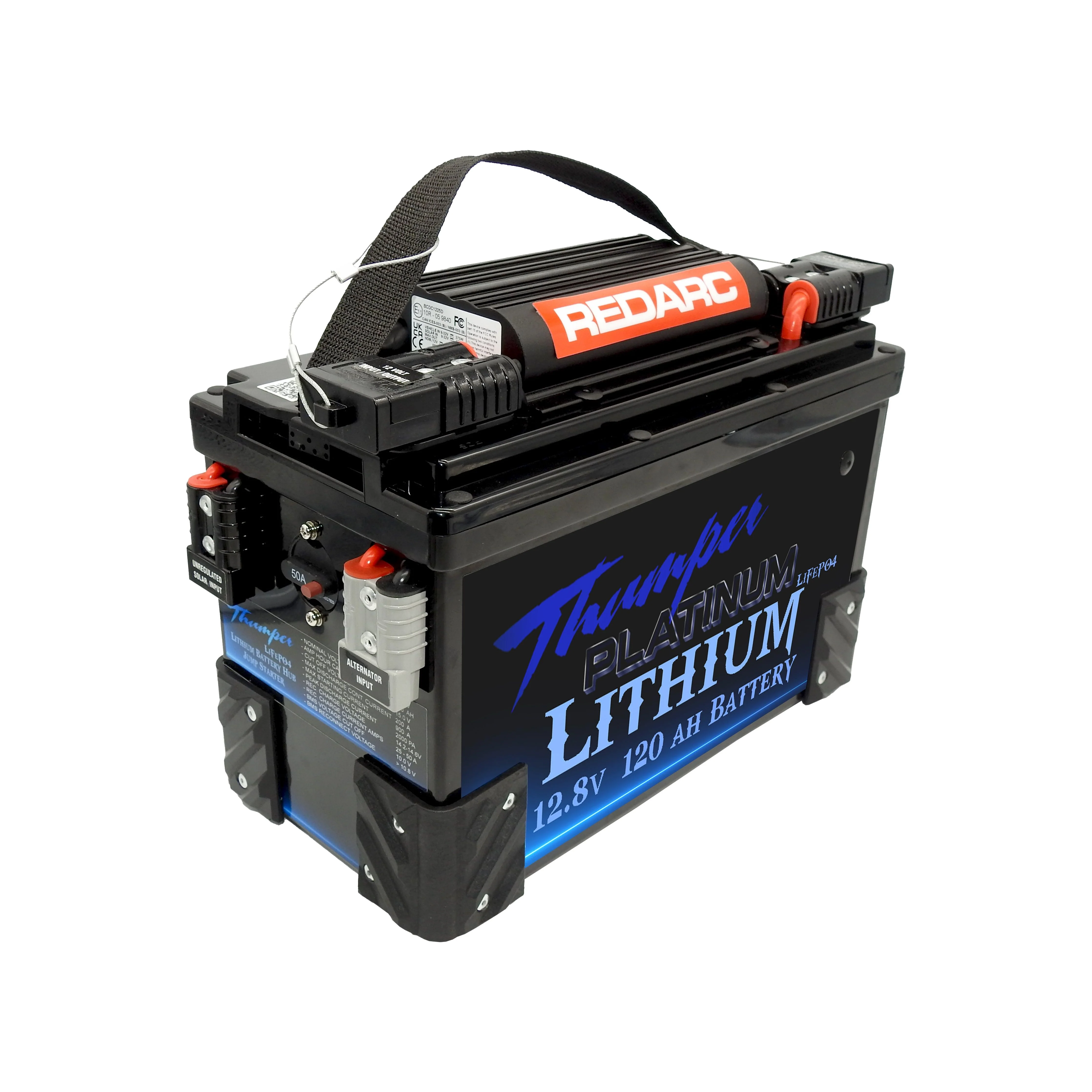 Thumper Lithium 120 AH Battery Hub JUMP START Bluetooth | TBH120RD-JS - Image 6
