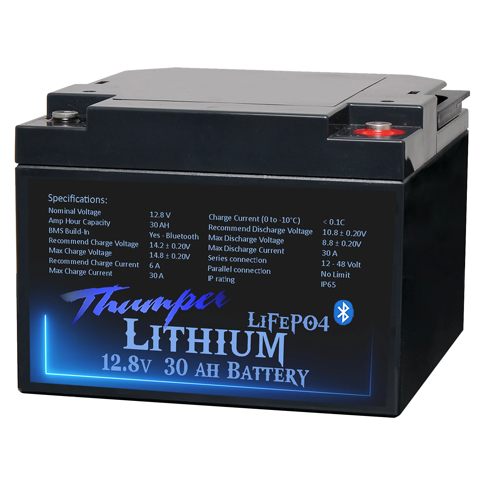 Thumper Lithium 30 AH LiFePO4 Battery with Bluetooth monitoring TL-30BT - Image 2
