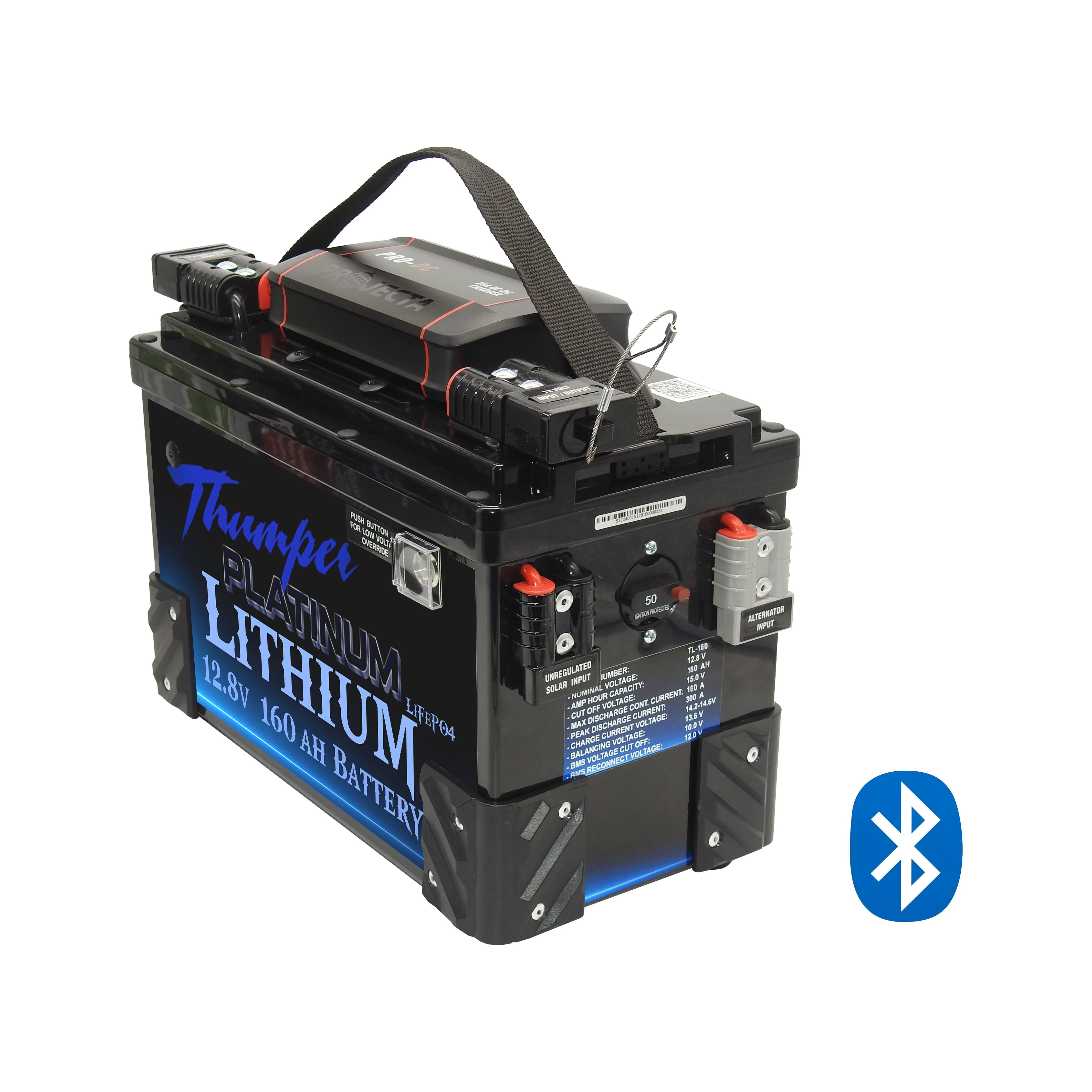 Thumper Lithium LiFePO4 Battery Hub 160 AH Projecta PDC25 Bluetooth - Image 3