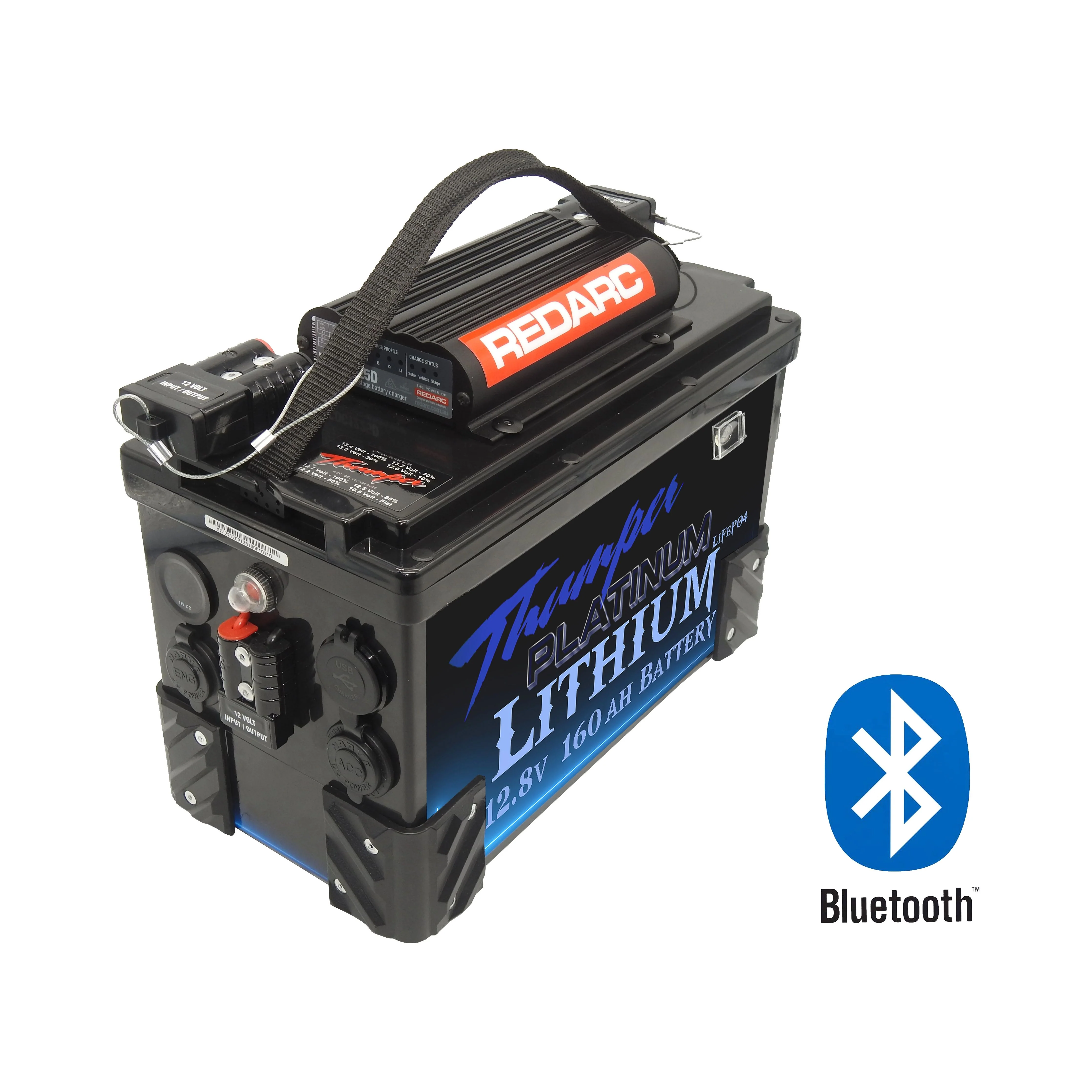 Thumper Lithium LiFePO4 Battery Hub 160 AH Redarc BCDC1225D Bluetooth - Image 2