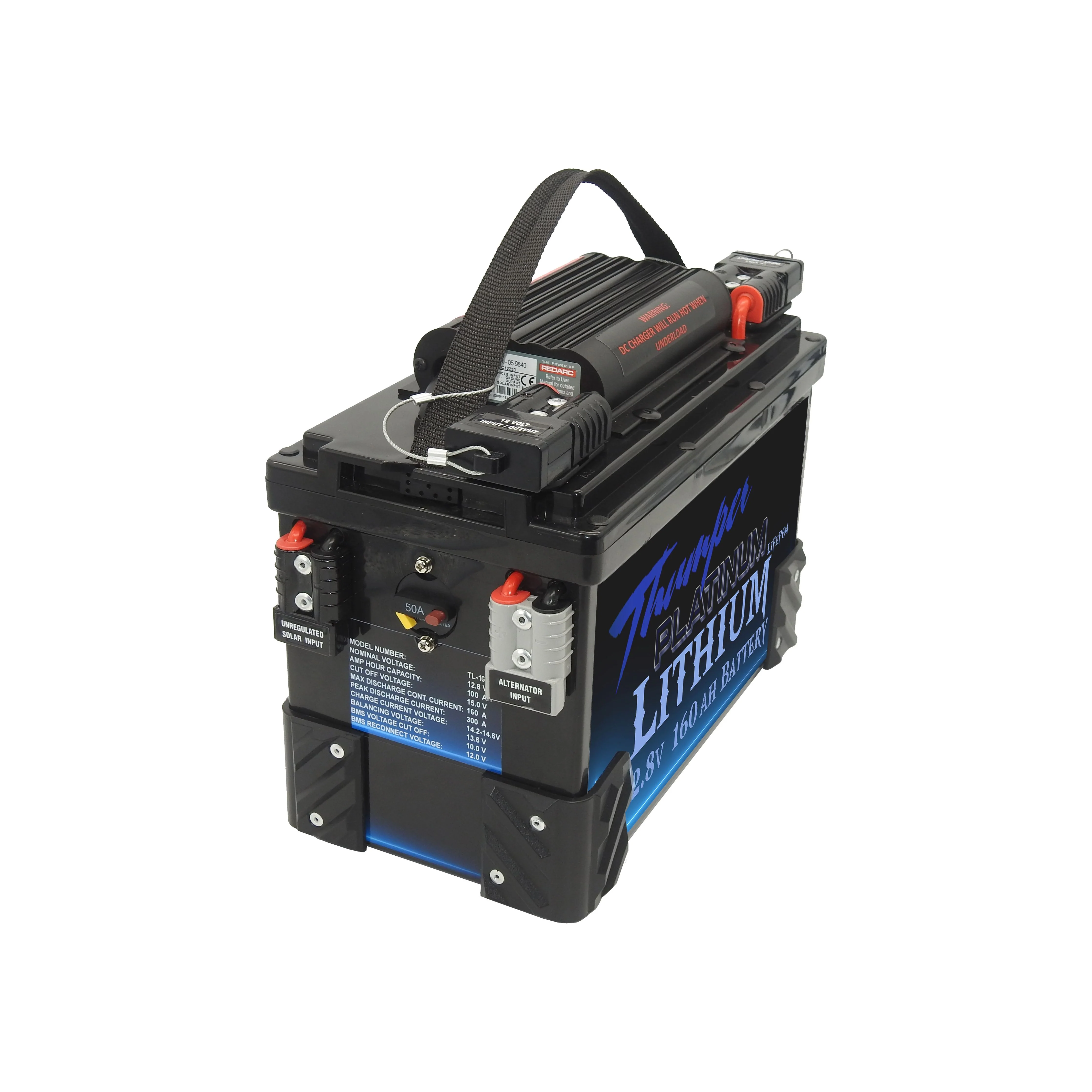 Thumper Lithium LiFePO4 Battery Hub 160 AH Redarc BCDC1225D Bluetooth - Image 4
