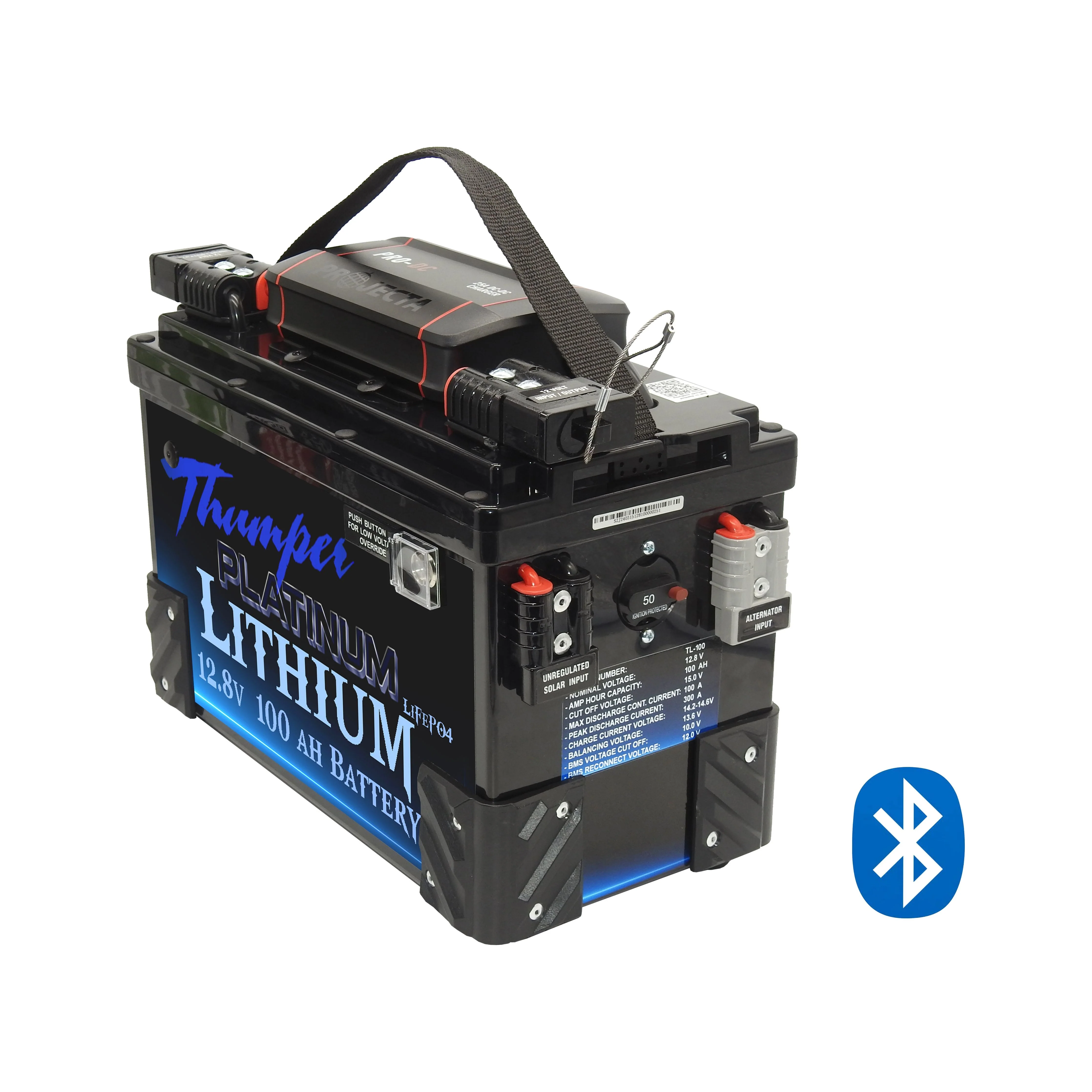 Thumper Lithium LiFePO4 Battery Hub 100 AH Projecta PDC25 Bluetooth - Image 3