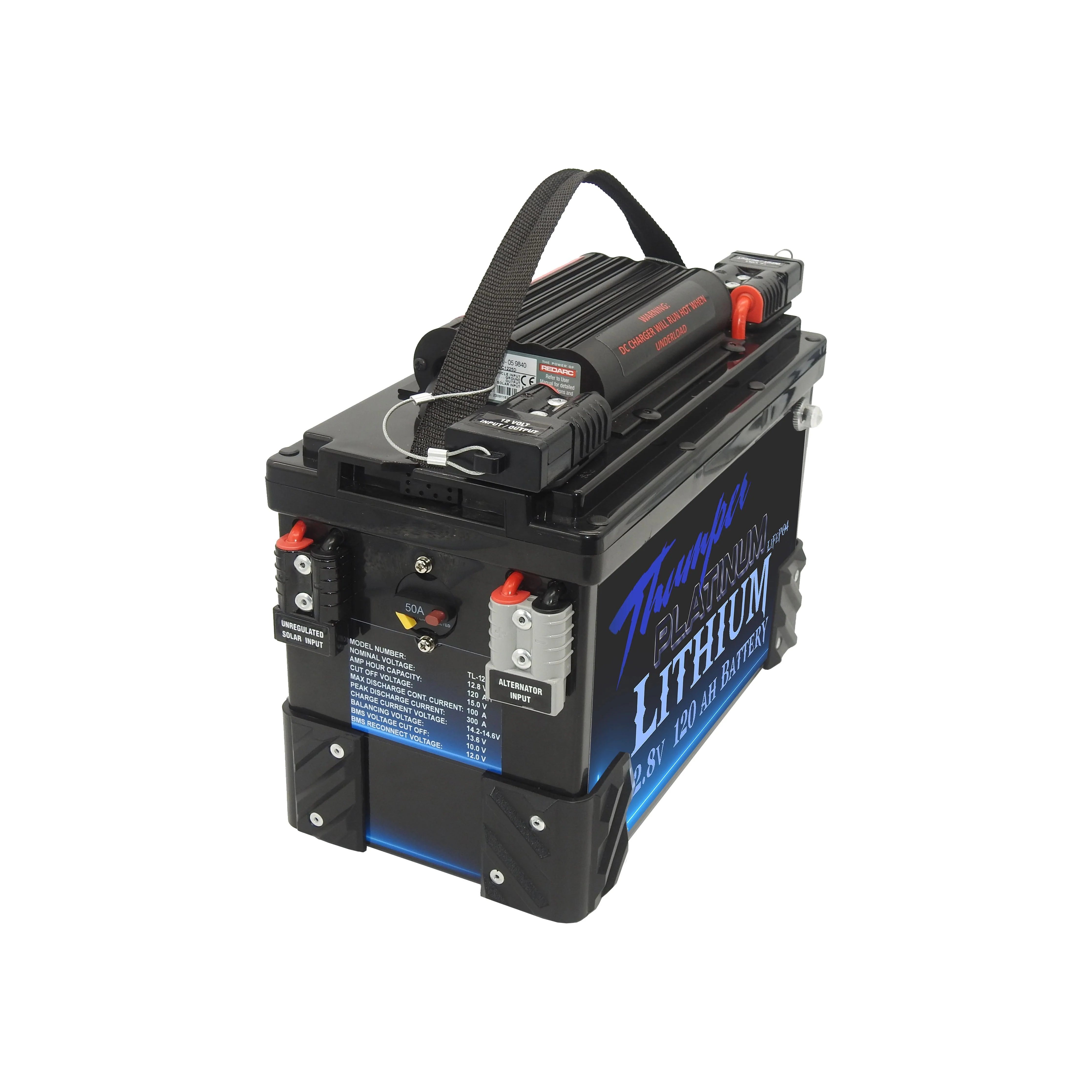 Thumper Lithium LiFePO4 Battery Hub 120 AH Redarc BCDC1225D Bluetooth - Image 3