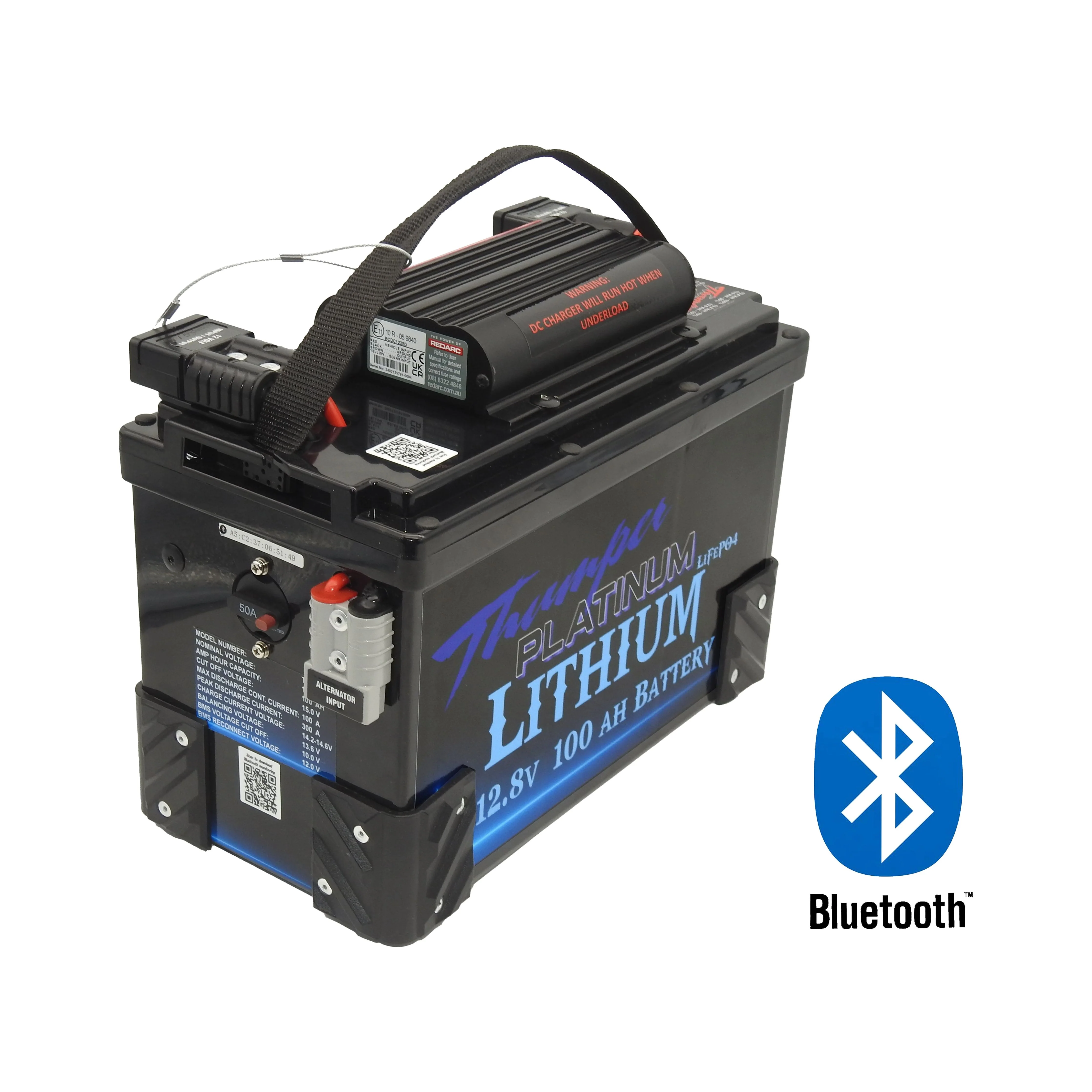 Thumper Lithium LiFePO4 Battery Hub 100 AH Redarc BCDC1225D Front Mount - Image 5