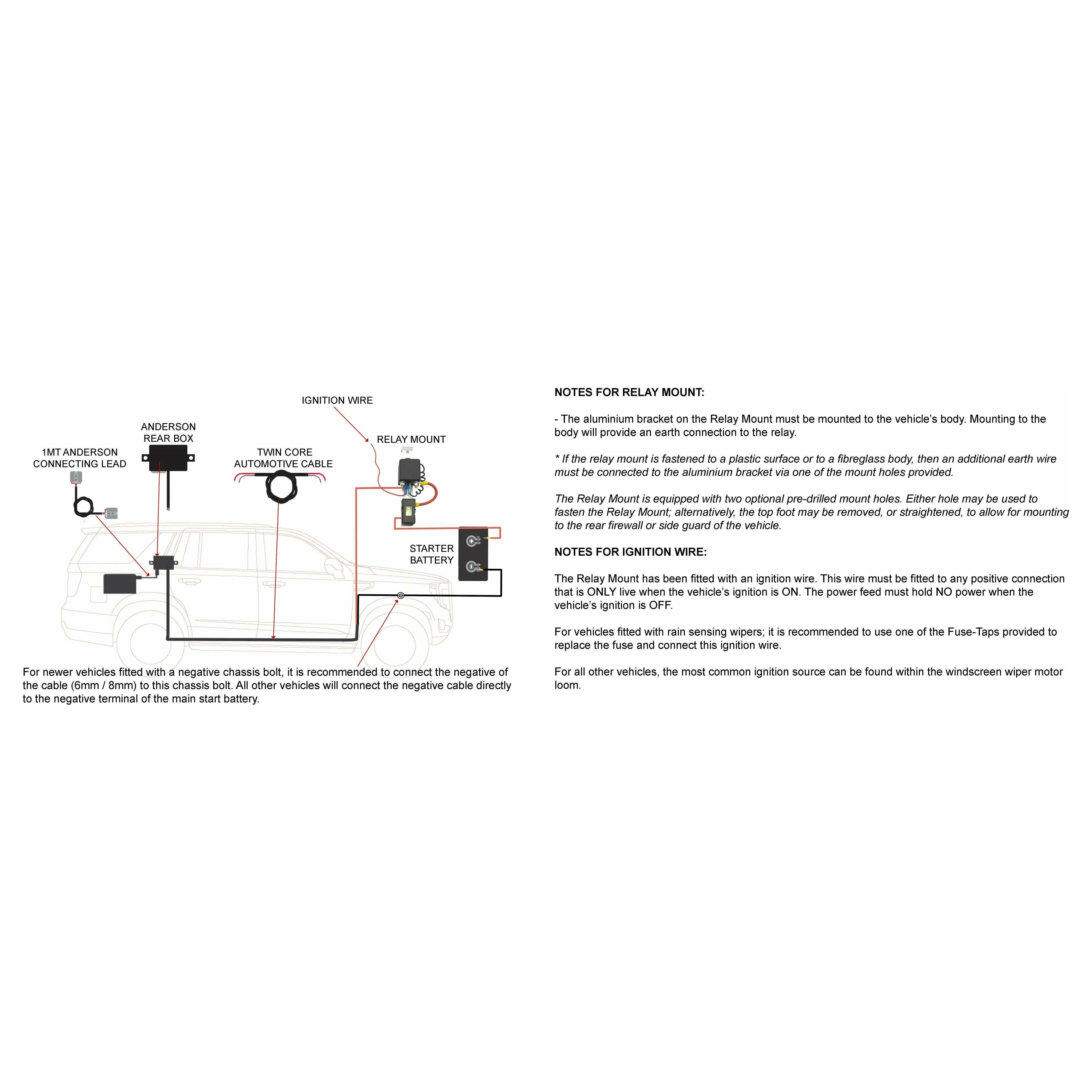 Thumper Universal Relay Loom (TUR-L) Vehicle wiring loom (6mm / 8mm / 13.5mm) - Suit Thumper packs or Battery Hubs - Image 4