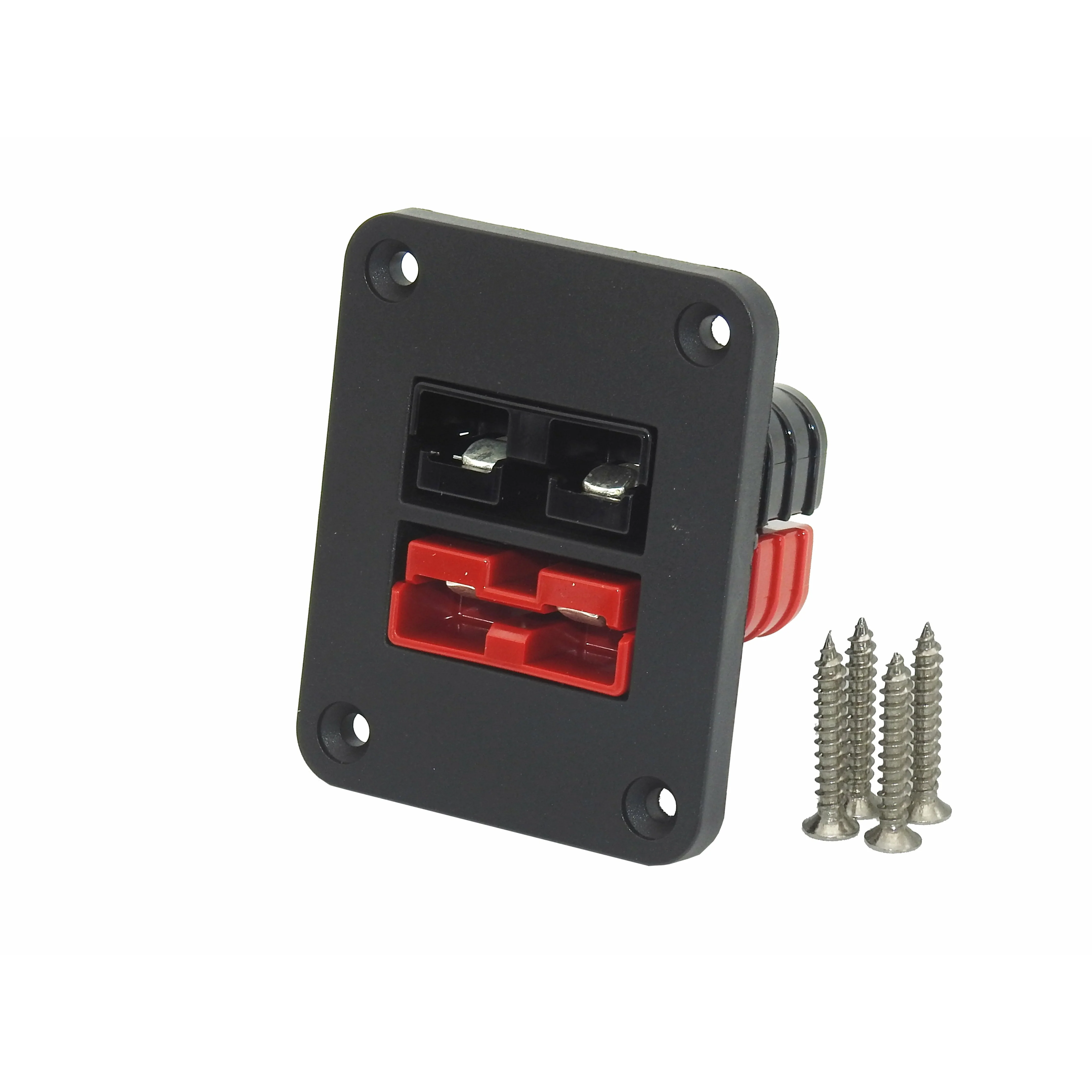 TWIN Thumper 50 Amp Anderson flush mount panel with 1 x Red 1 x Black (flush mount) (TSP-016-RB) - Image 2