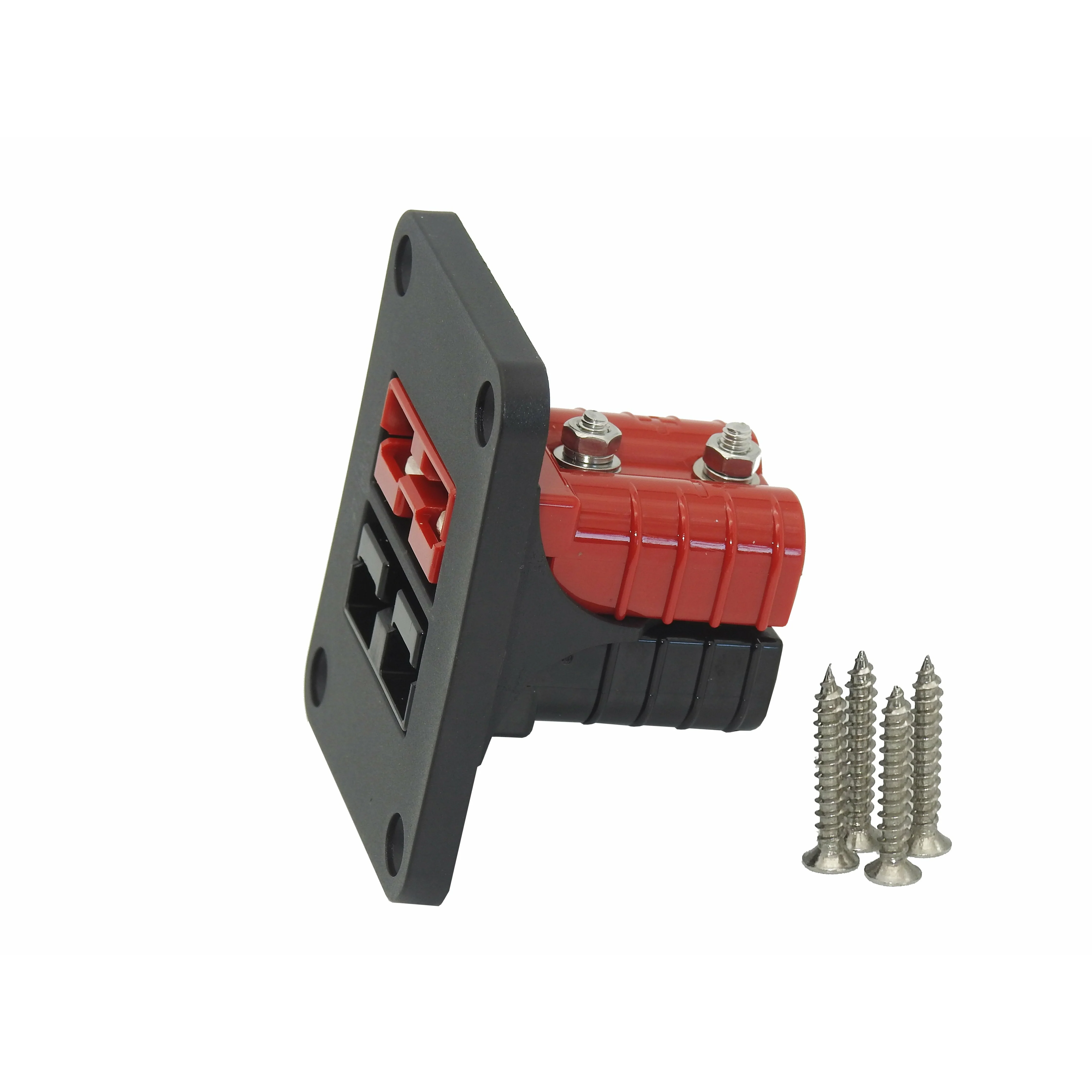 TWIN Thumper 50 Amp Anderson flush mount panel with 1 x Red 1 x Black (flush mount) (TSP-016-RB) - Image 3