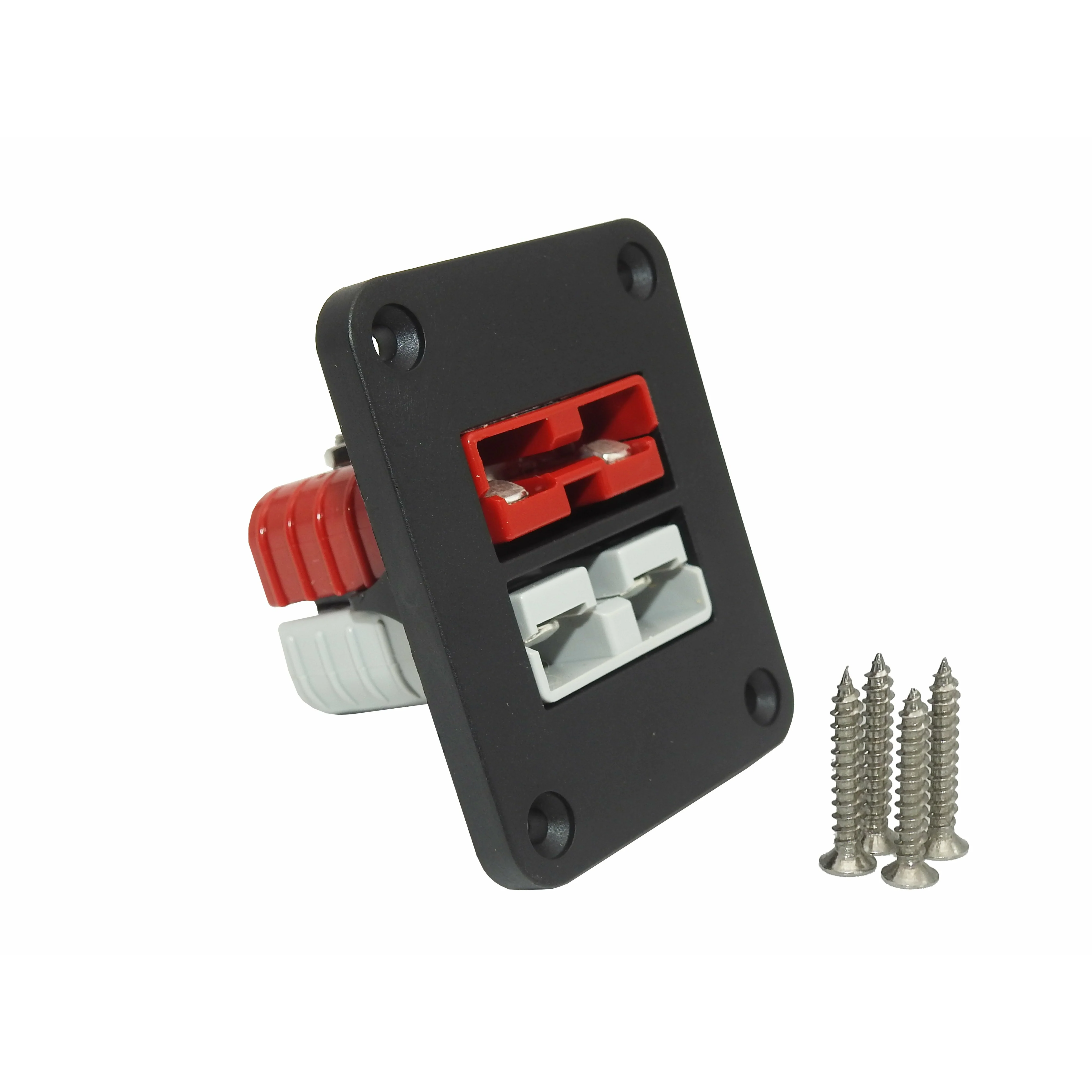 TWIN Thumper 50 Amp Anderson flush mount panel with 1 x Red 1 x Grey Anderson (flush mount) (TSP-016-RG)