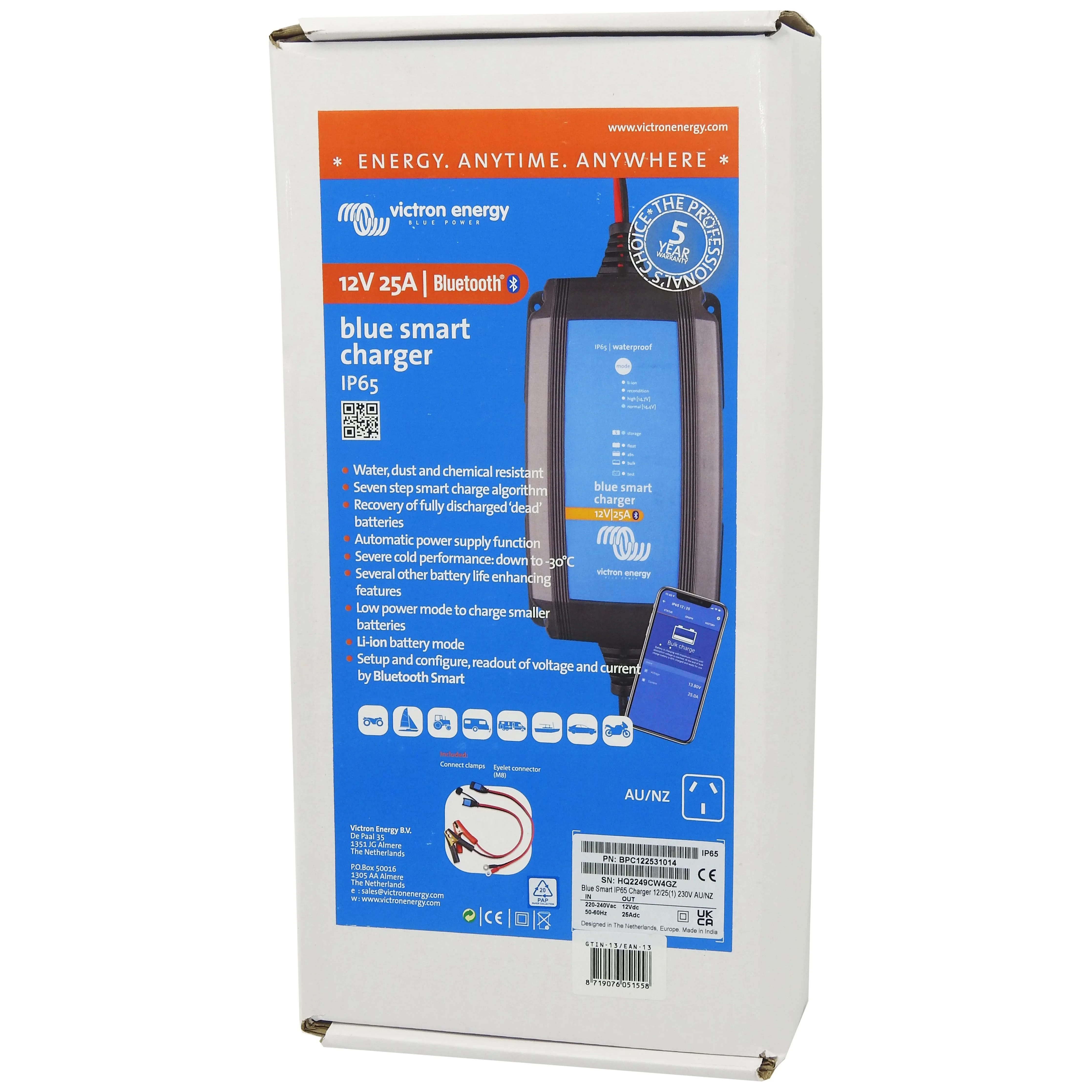 Victron 240 Volt Battery Charger 12V 25 Amp | Suits Lithium AGM GEL or Wetcell | BPC122531014 - Image 2